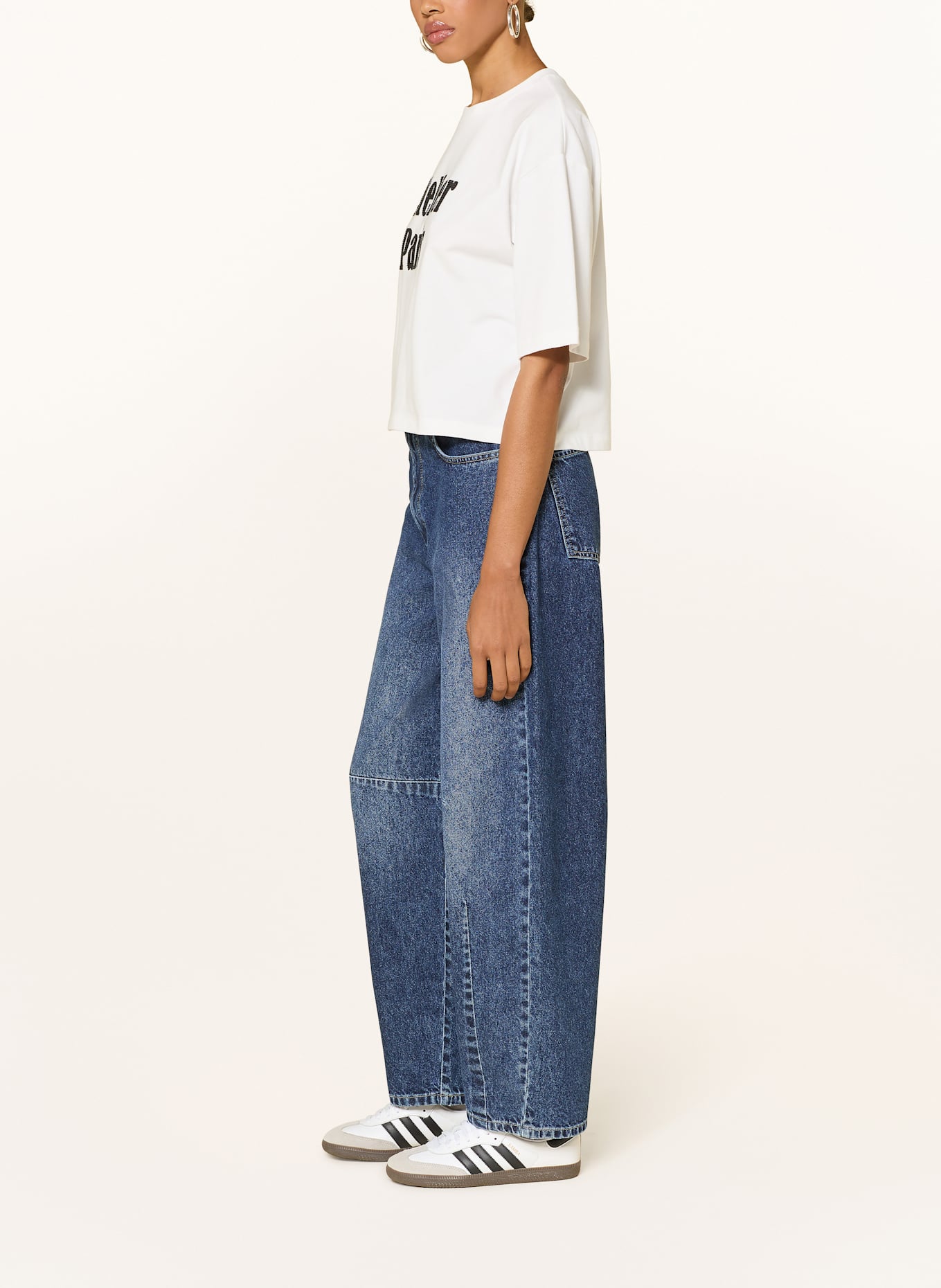 darling harbour Jeansy barrel: DARK BLUE