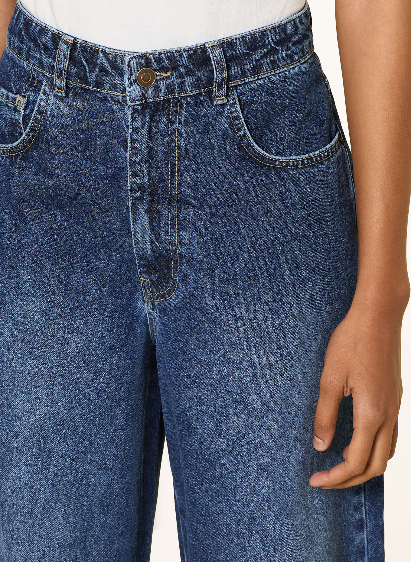 darling harbour Jeansy barrel: DARK BLUE