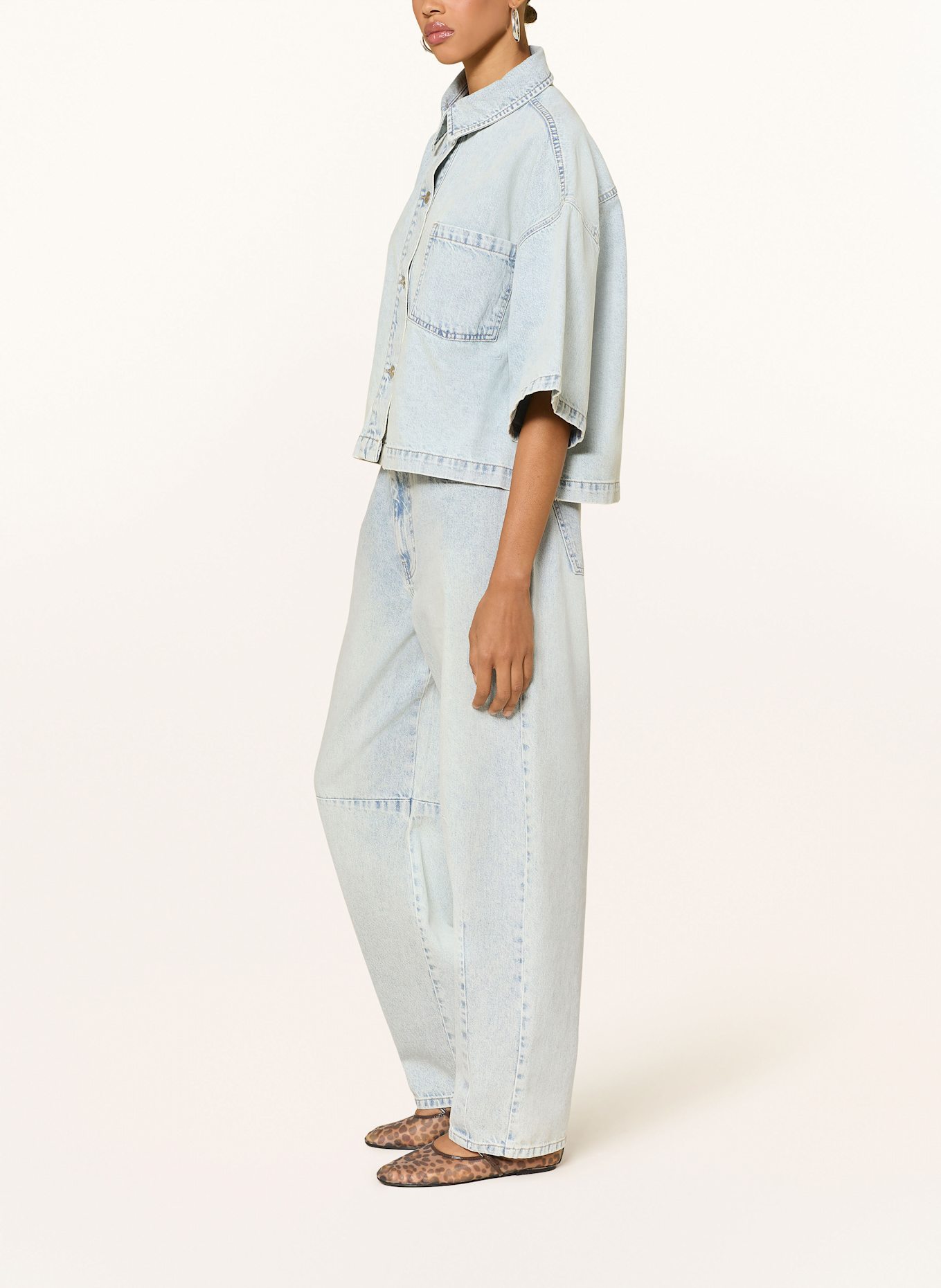 darling harbour Jeansy barrel: LIGHT BLUE