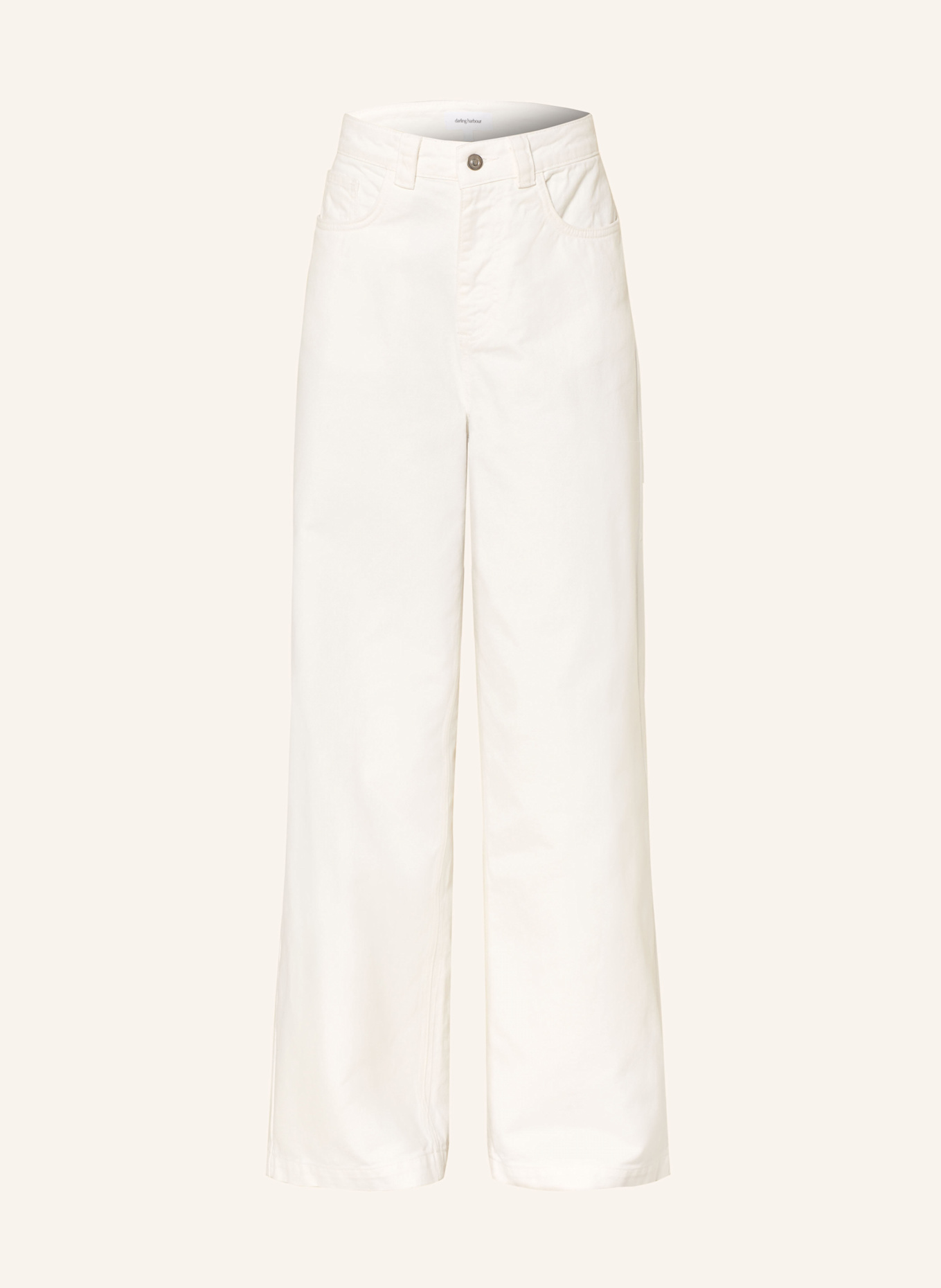 darling harbour Wide leg jeans: OFFWHITE