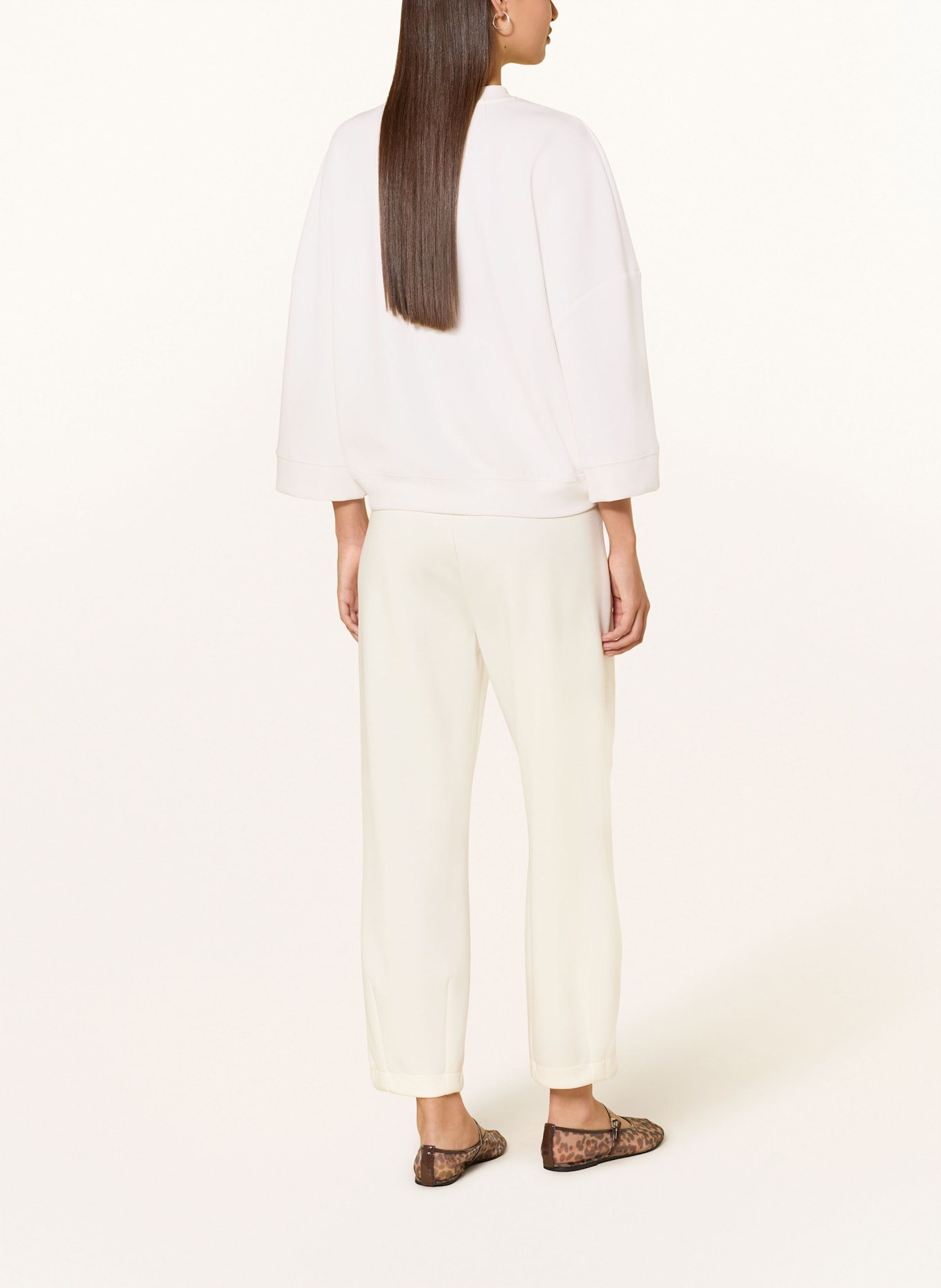 Rich & Royal Sweatshirt mit 3/4-Arm: WEISS