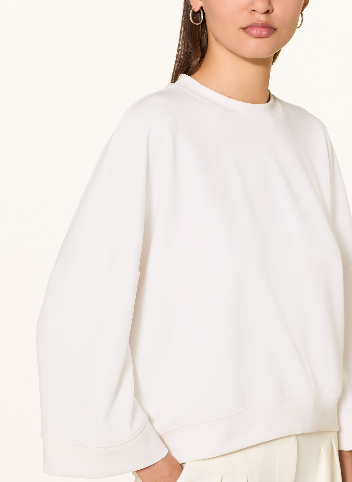 Rich & Royal Sweatshirt mit 3/4-Arm: WEISS