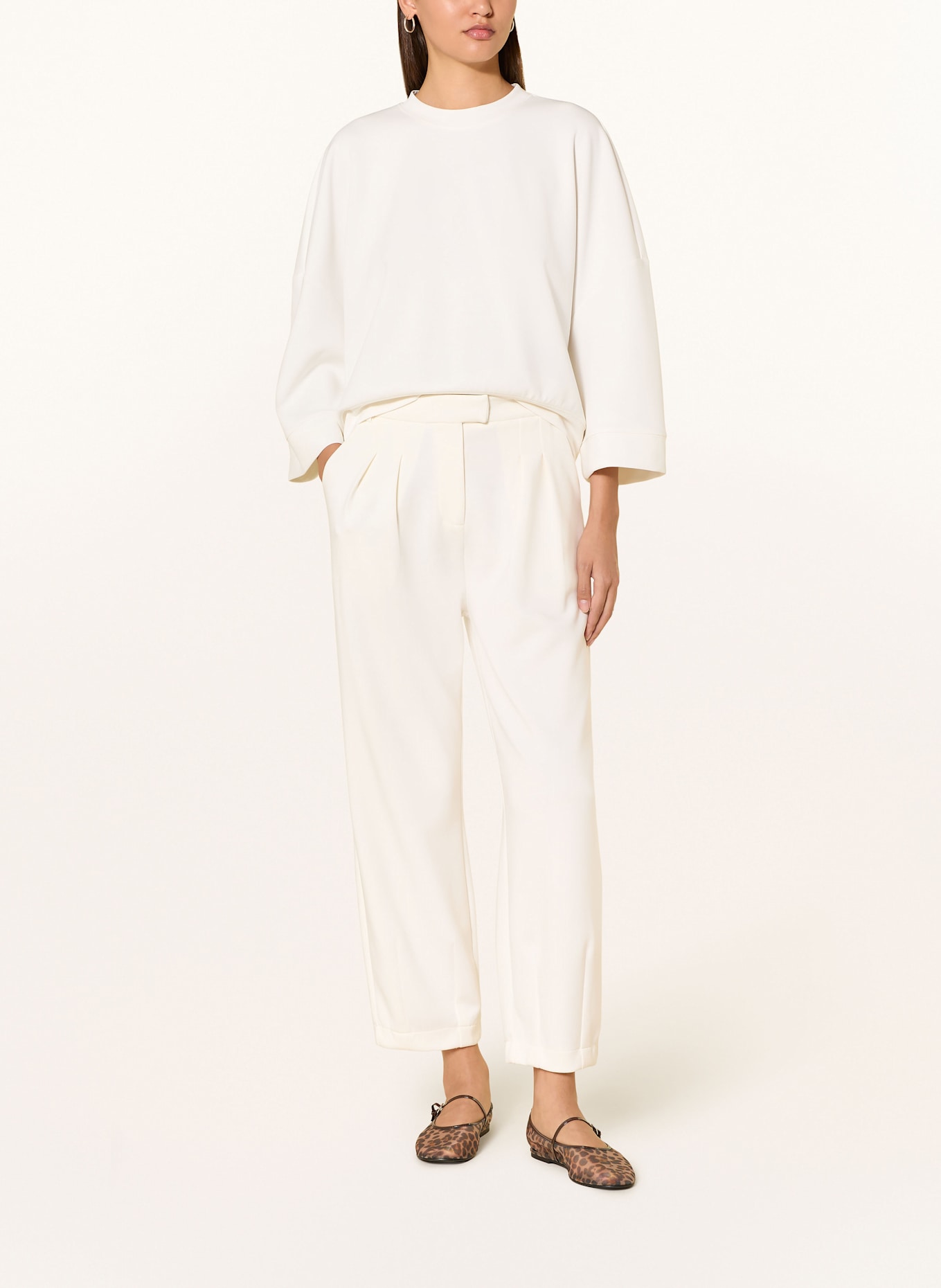 Rich & Royal 7/8-Hose aus Jersey: ECRU