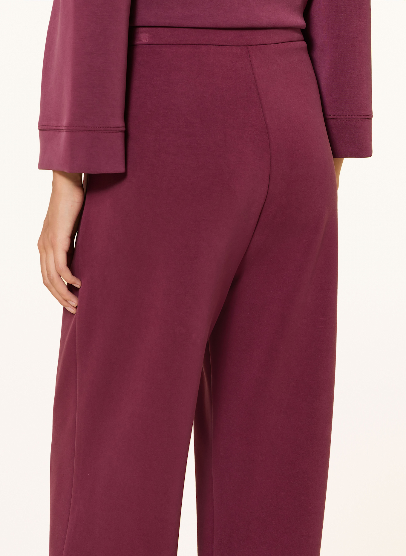 Rich & Royal 7/8-Hose aus Jersey: DUNKELROT