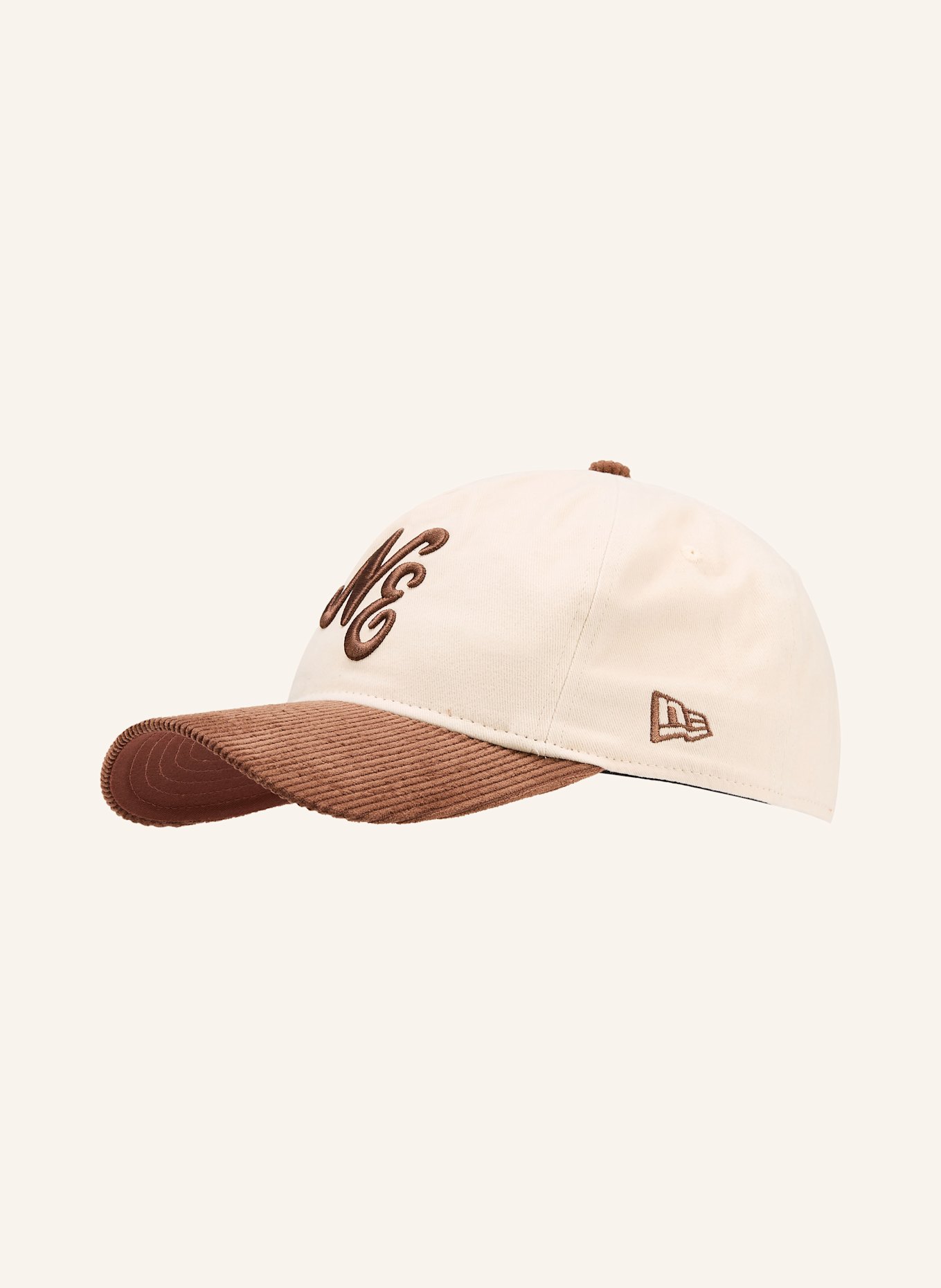 NEW ERA Cap NEW ERA CONTRAST CORD 19TWENTY®: ECRU / BRAUN