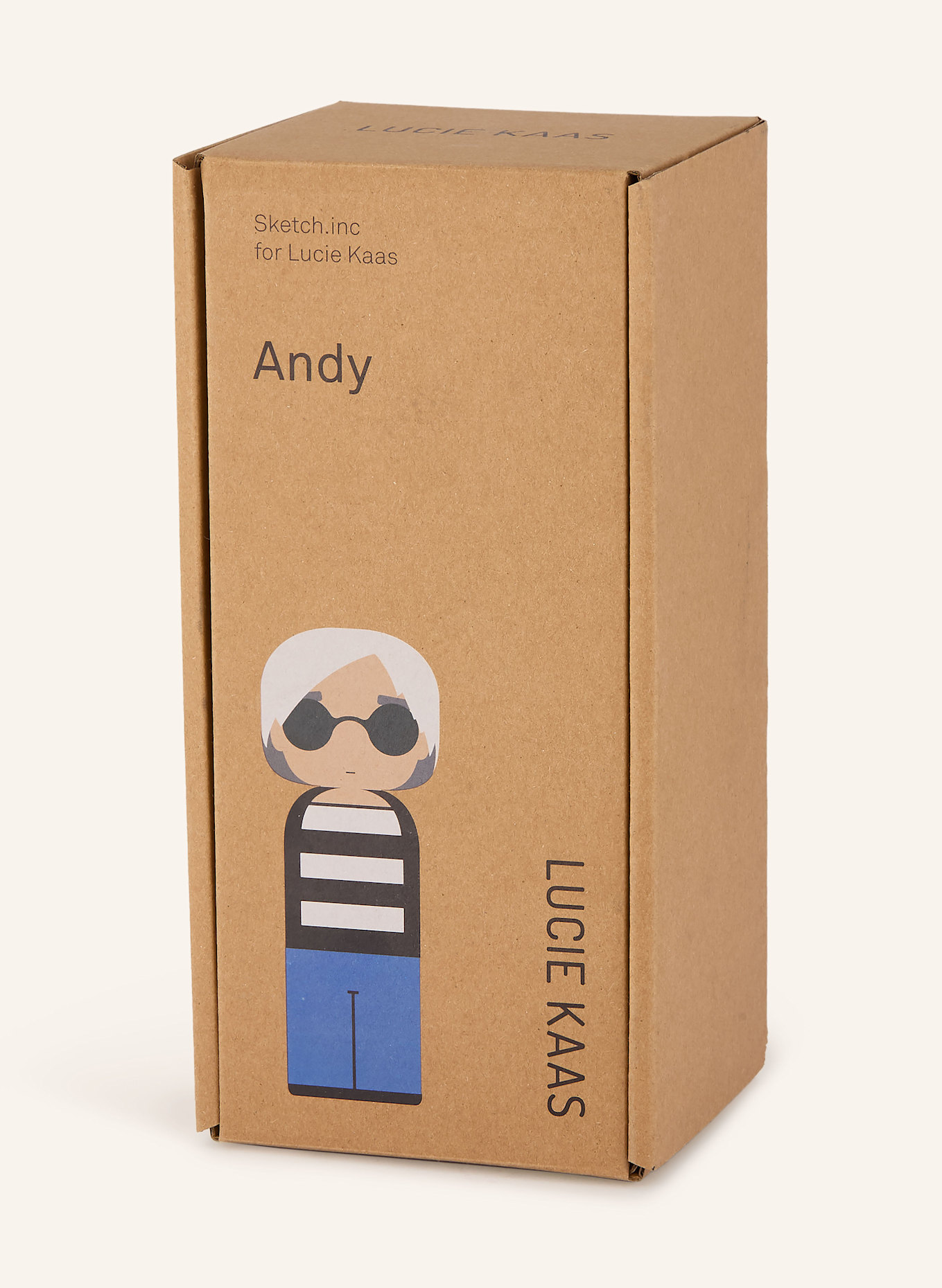 lucie kaas Dekofigur ANDI: WEISS / BLAU / SCHWARZ