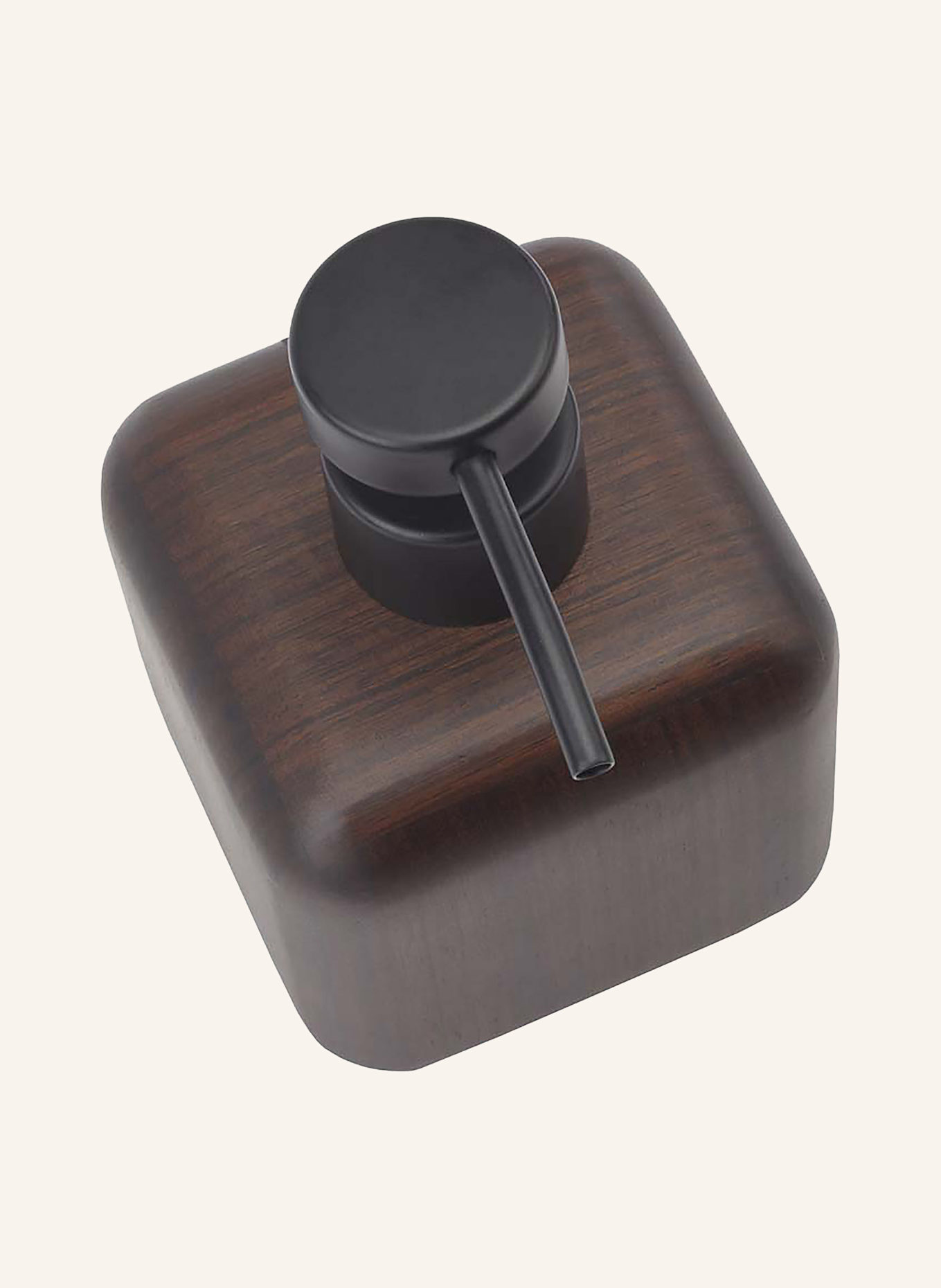 AQUANOVA Seifenspender EBONY: DUNKELBRAUN / SCHWARZ