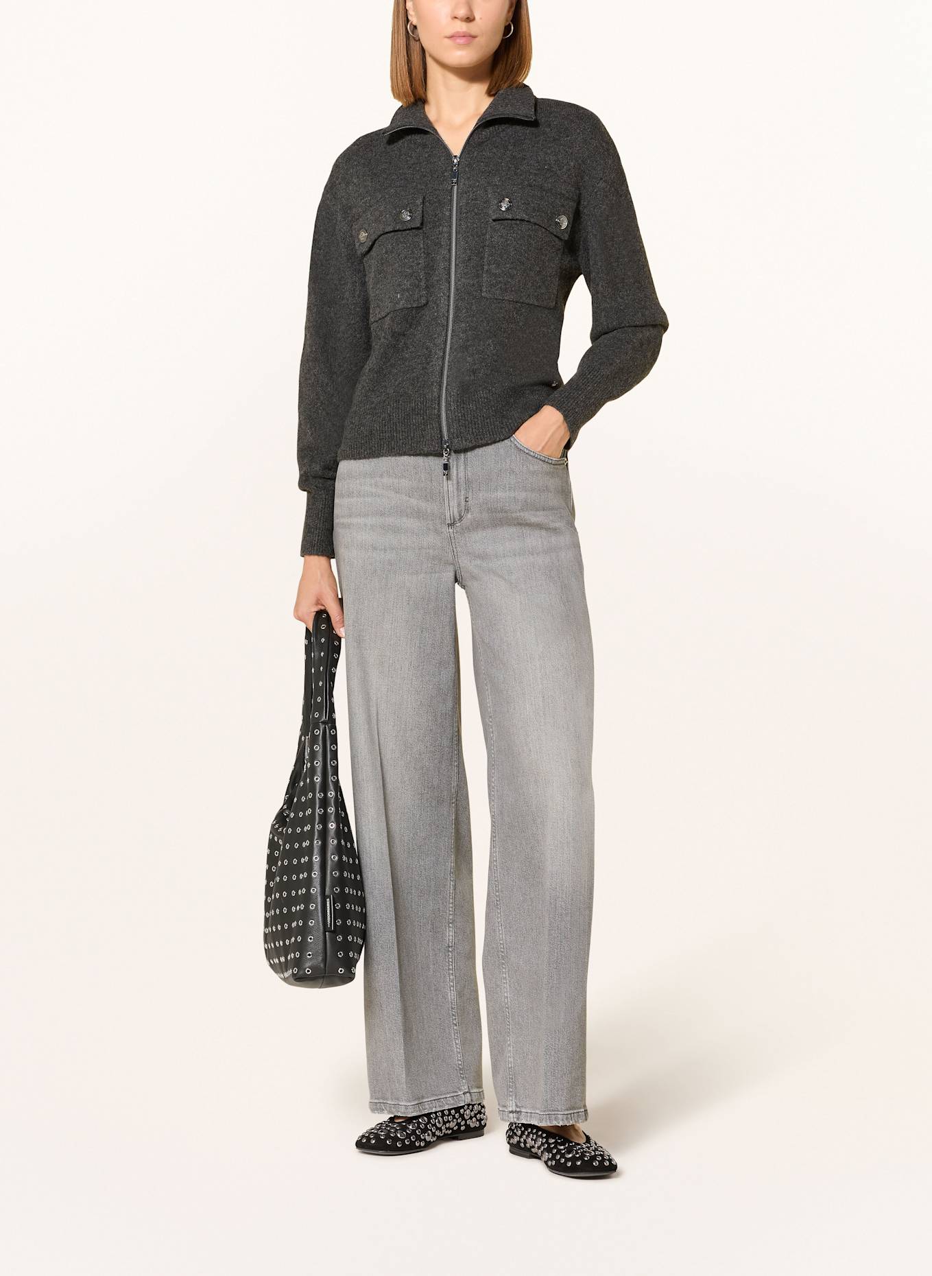 monari Strickjacke: DUNKELGRAU