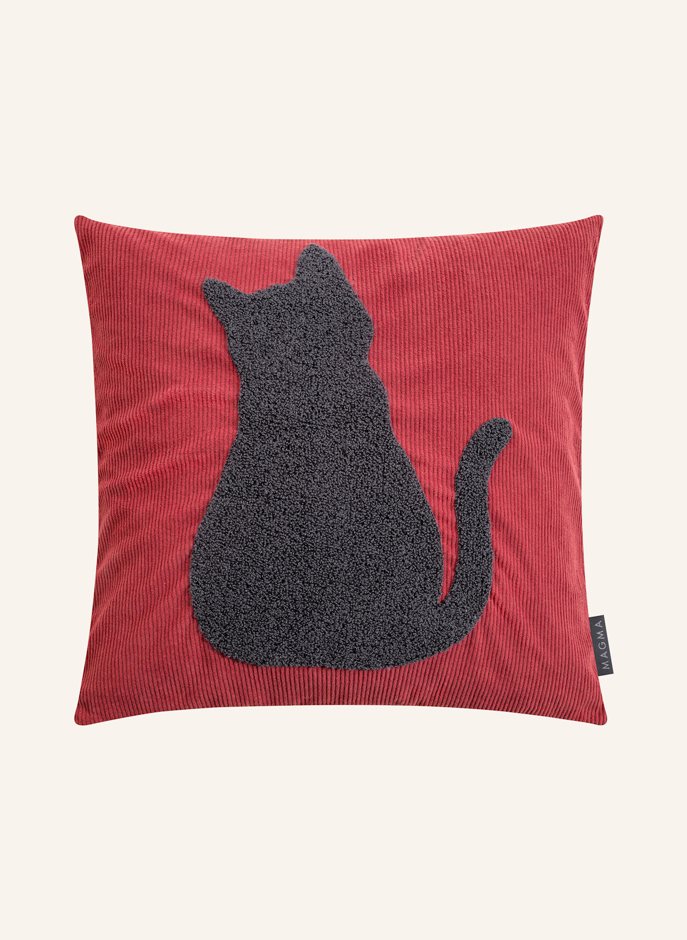 MAGMA Dekokissenhülle PIXIE: DUNKELROT / DUNKELGRAU
