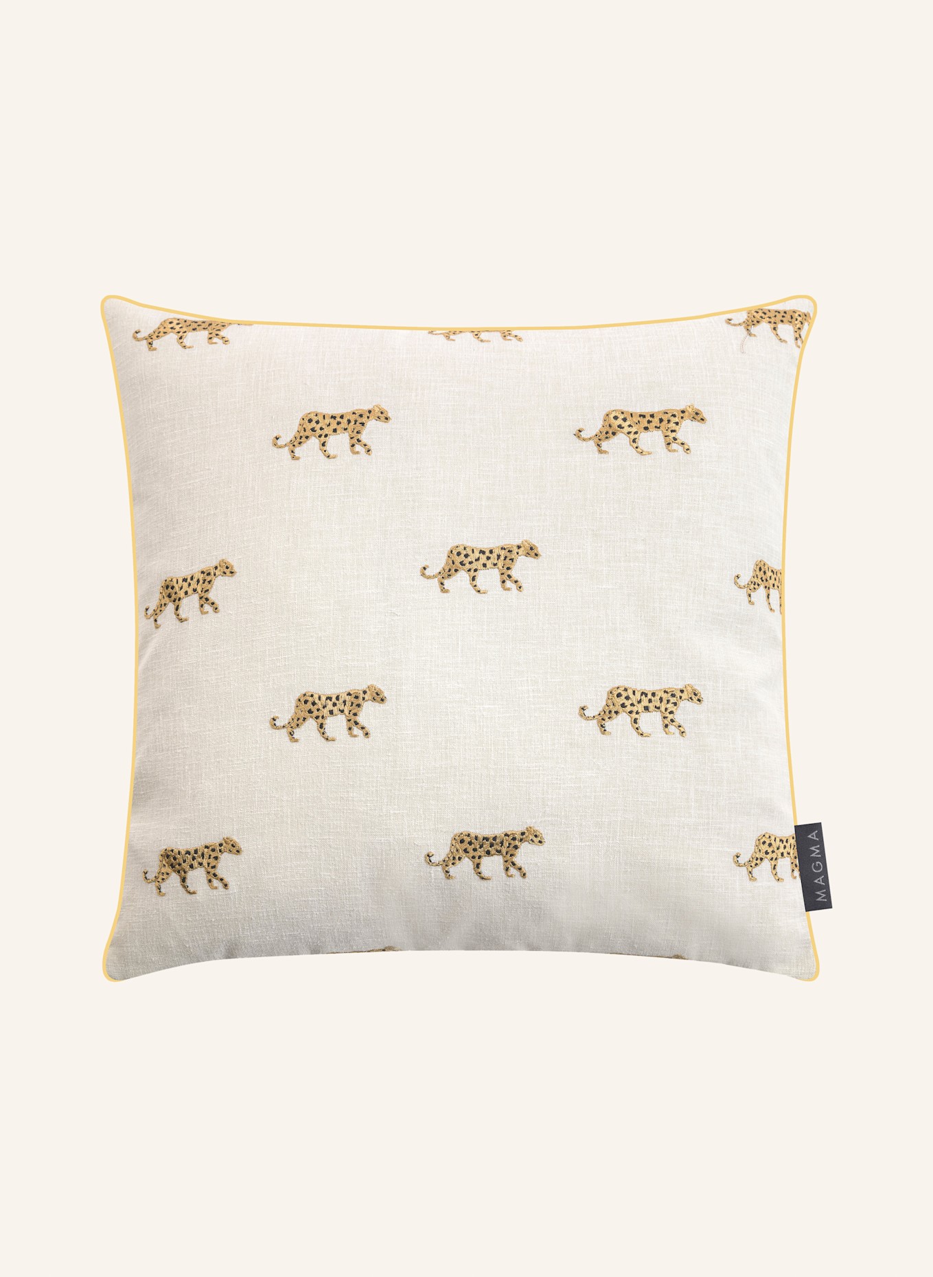 MAGMA Dekokissenhülle IMAN: CREME / SCHWARZ