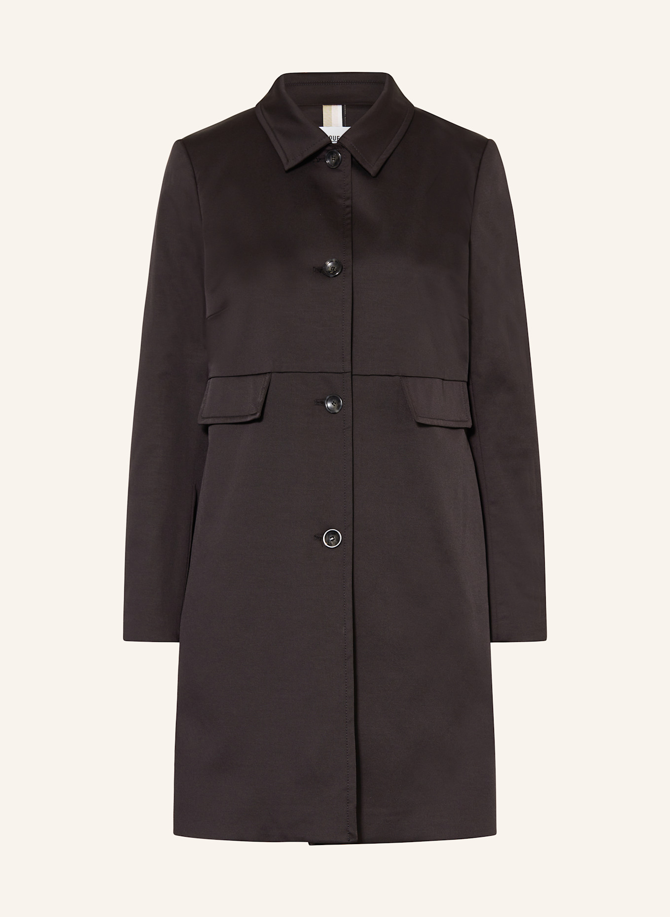 CINQUE CIMINA coat: BLACK