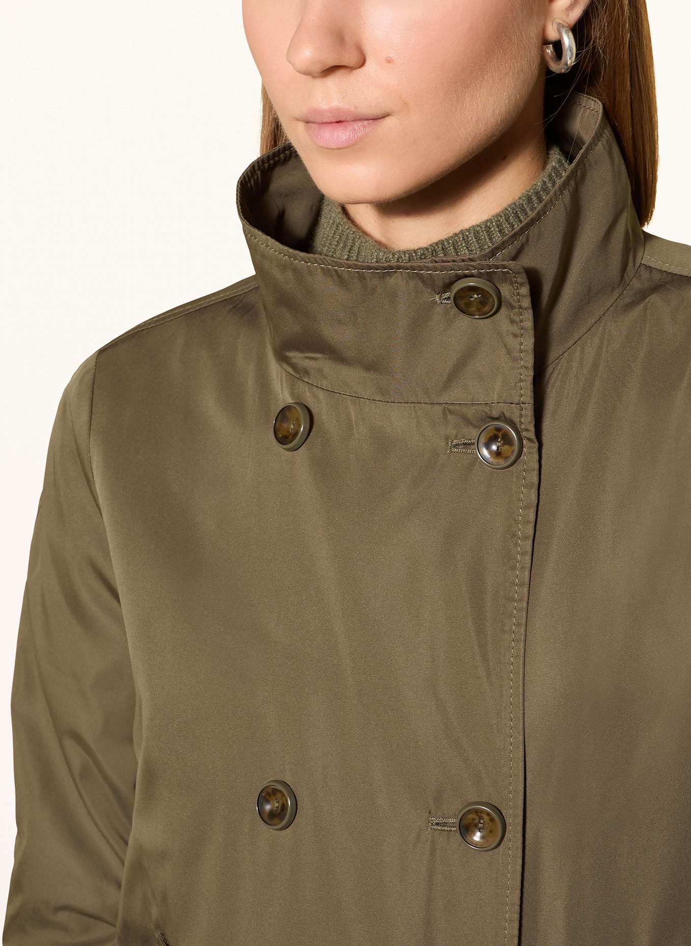 CINQUE Trench-Jacke CIJOLINI: DUNKELGRÜN