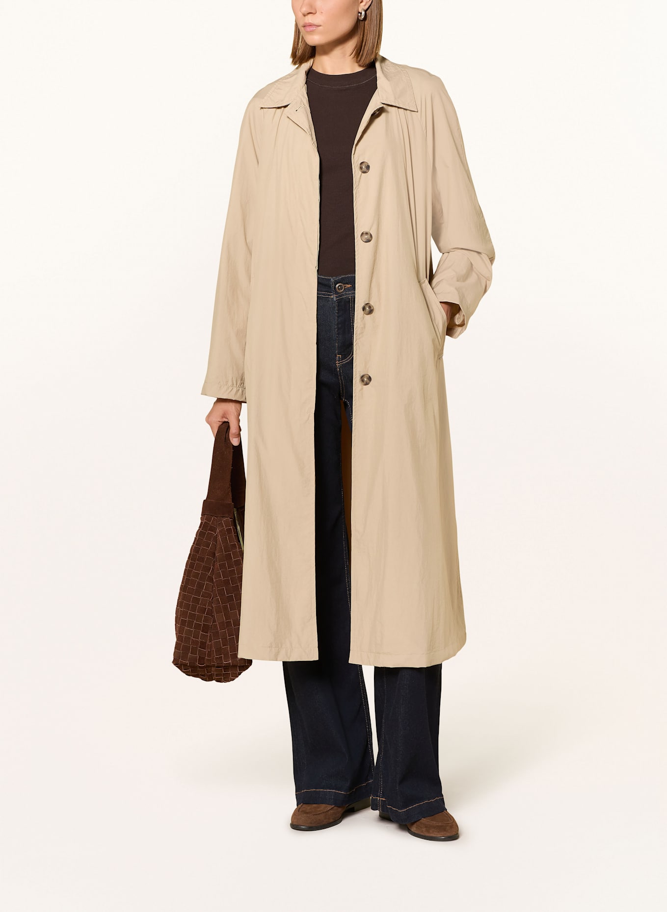 CINQUE CITALLY coat: BEIGE