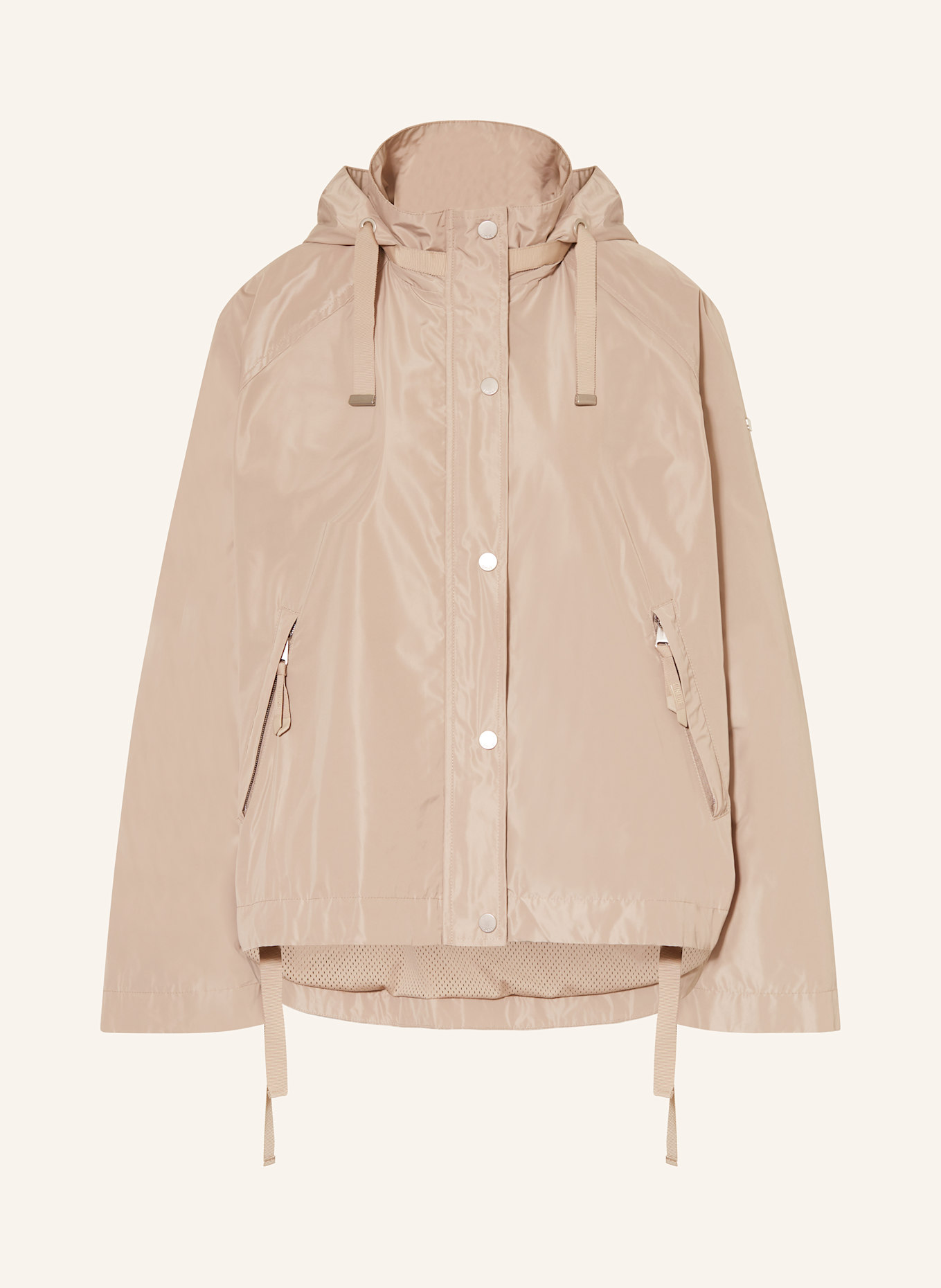 CINQUE CICATA jacket with detachable hood: BEIGE