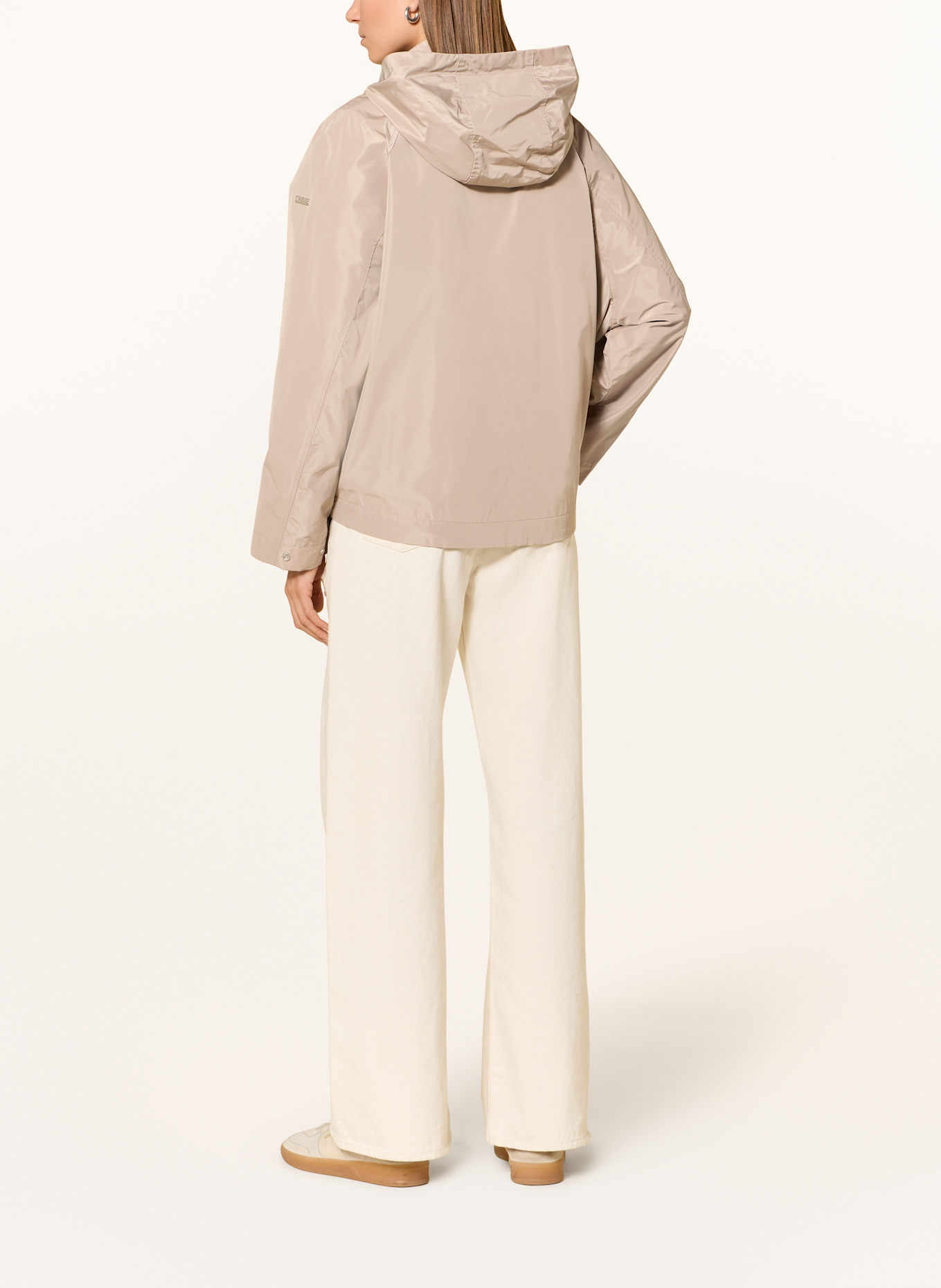 CINQUE CICATA jacket with detachable hood: BEIGE