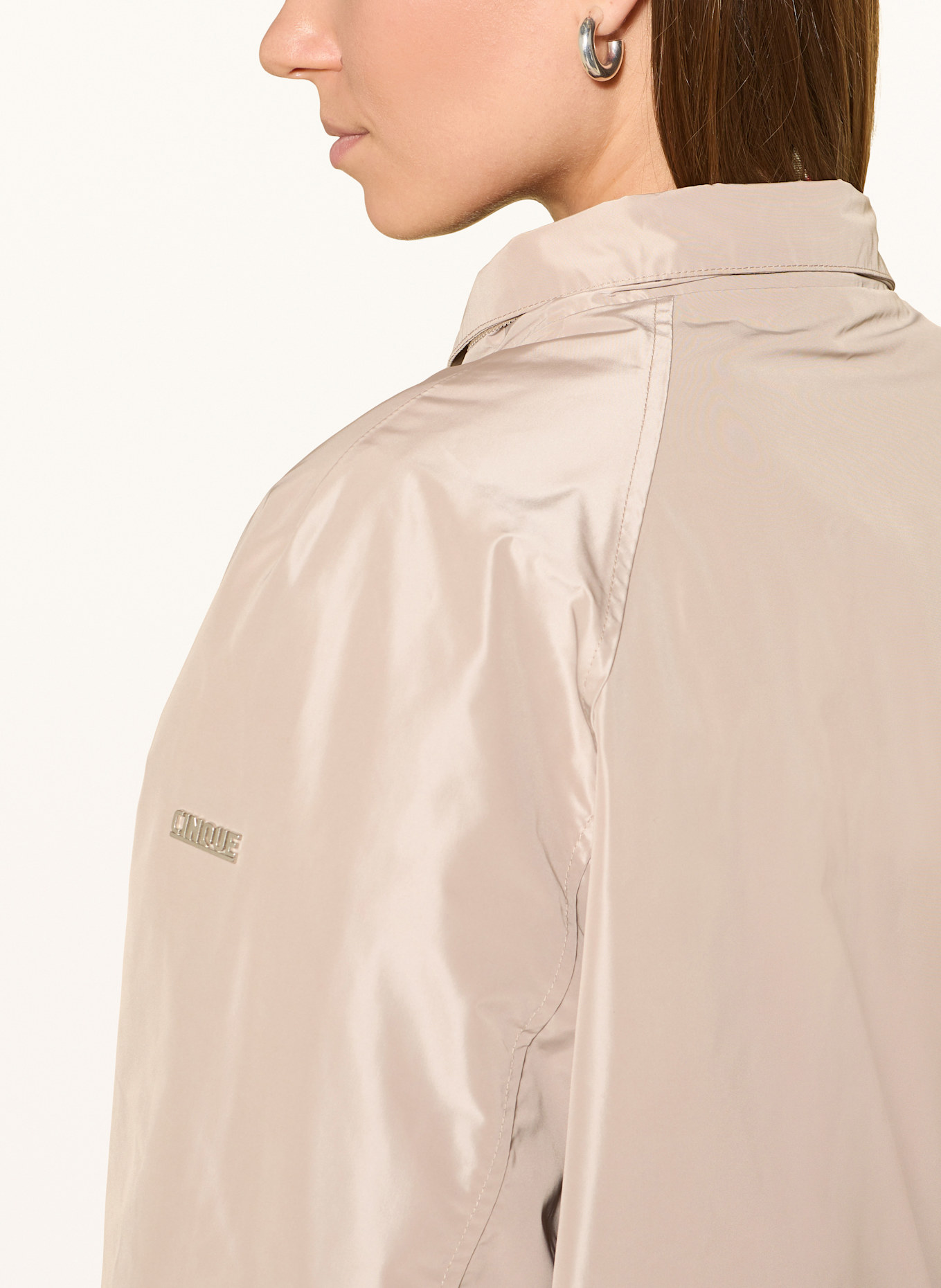 CINQUE CICATA jacket with detachable hood: BEIGE