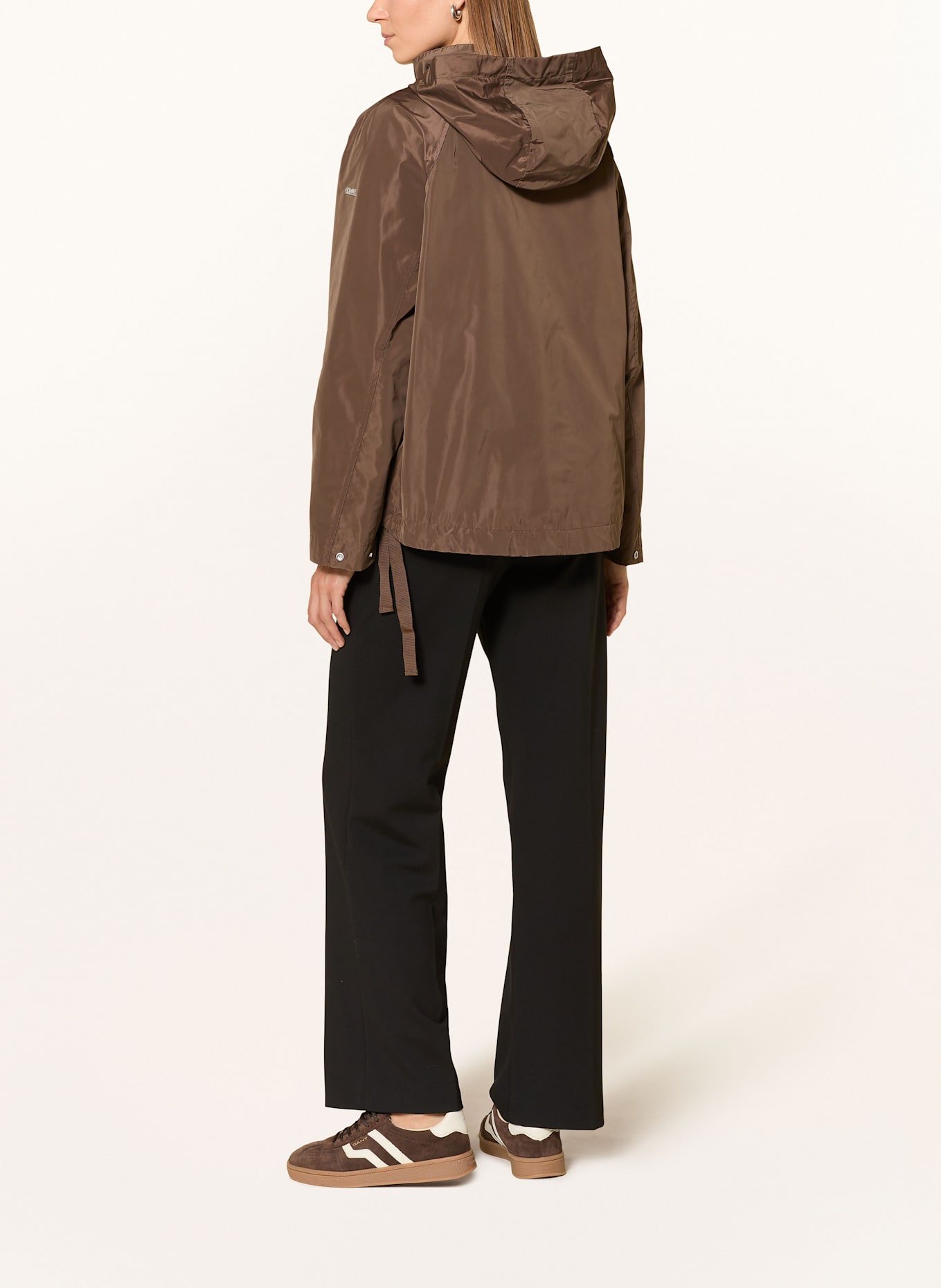 CINQUE Kurtka CICATA z odpinanym kapturem: CIEMNOBRĄZOWY