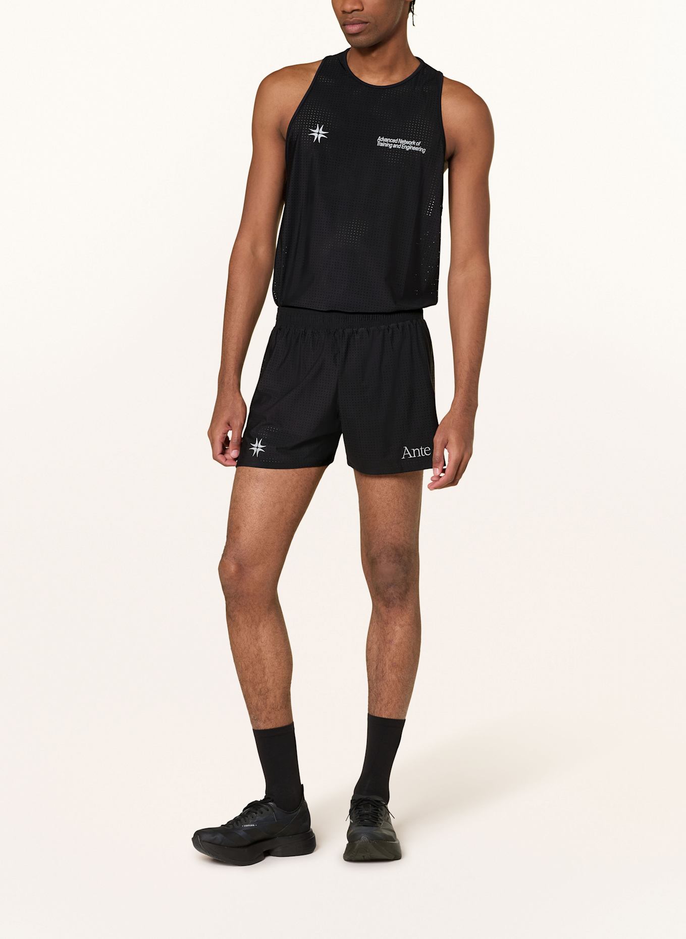 Ante 2-in-1 running shorts ELITE: ECRU