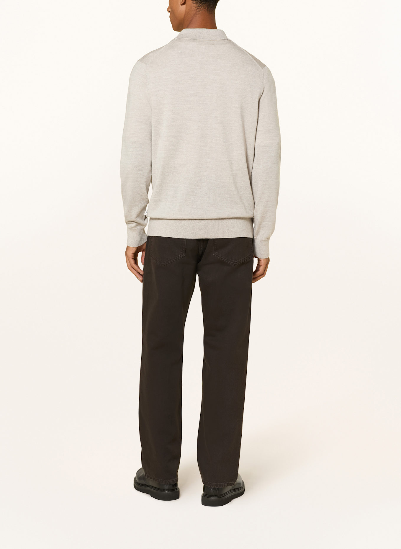 NN.07 Koszulka polo z dzianiny EMERSON regular fit: KREMOWY