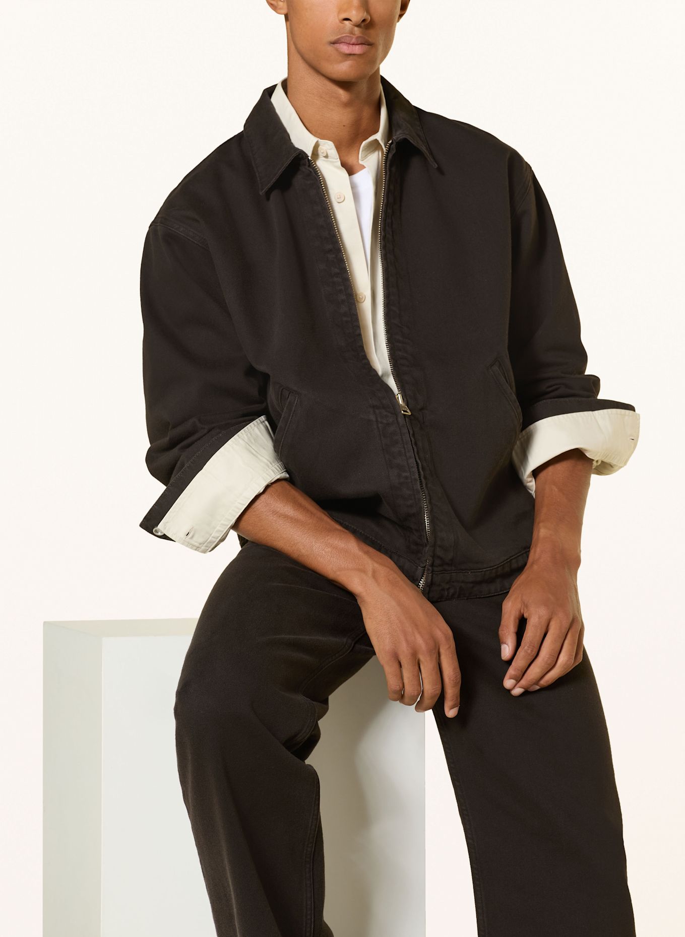 NN.07 Kurtka dżinsowa PETRUS: CIEMNOBRĄZOWY