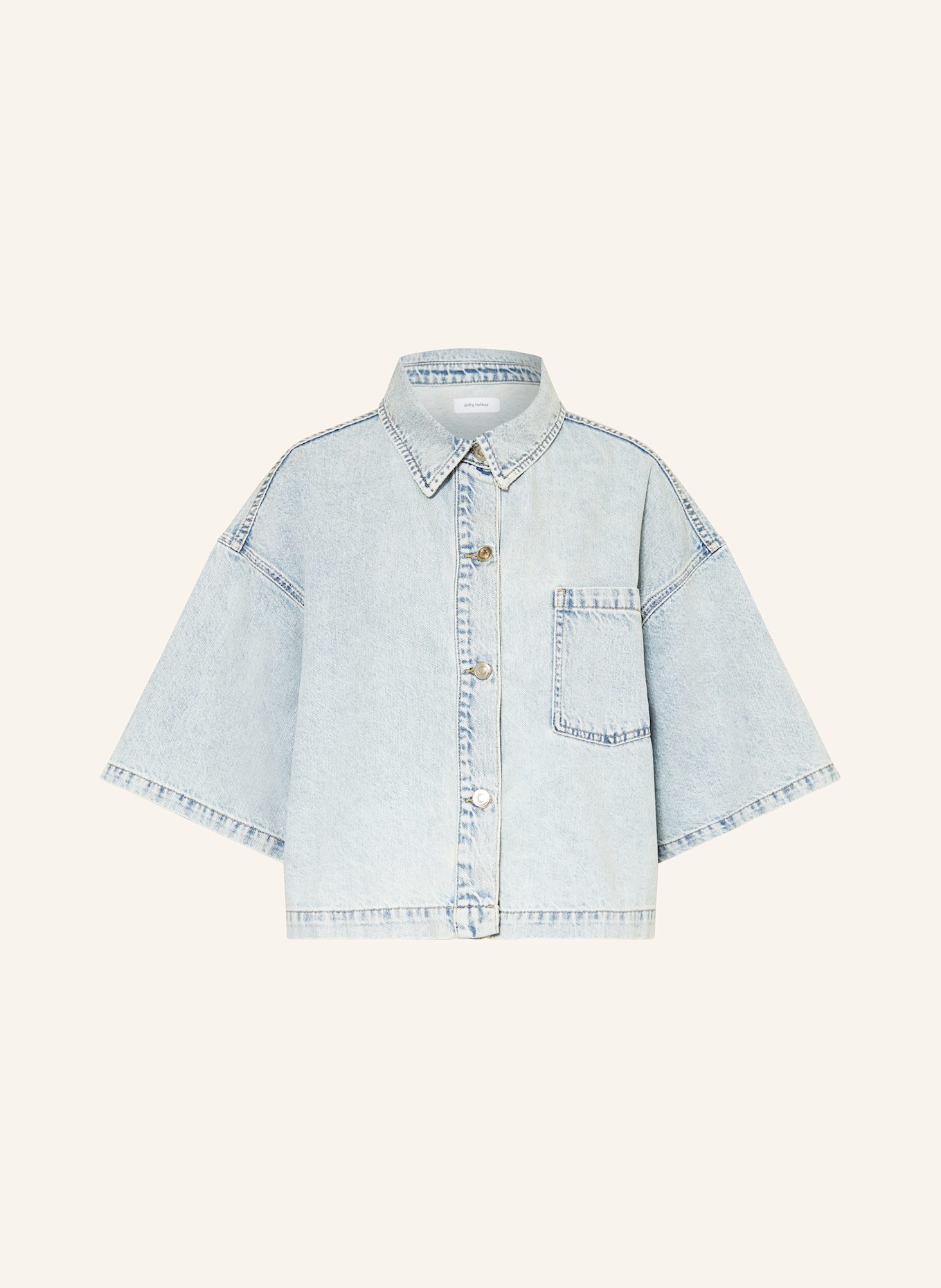 darling harbour Denim blouse: LIGHT BLUE