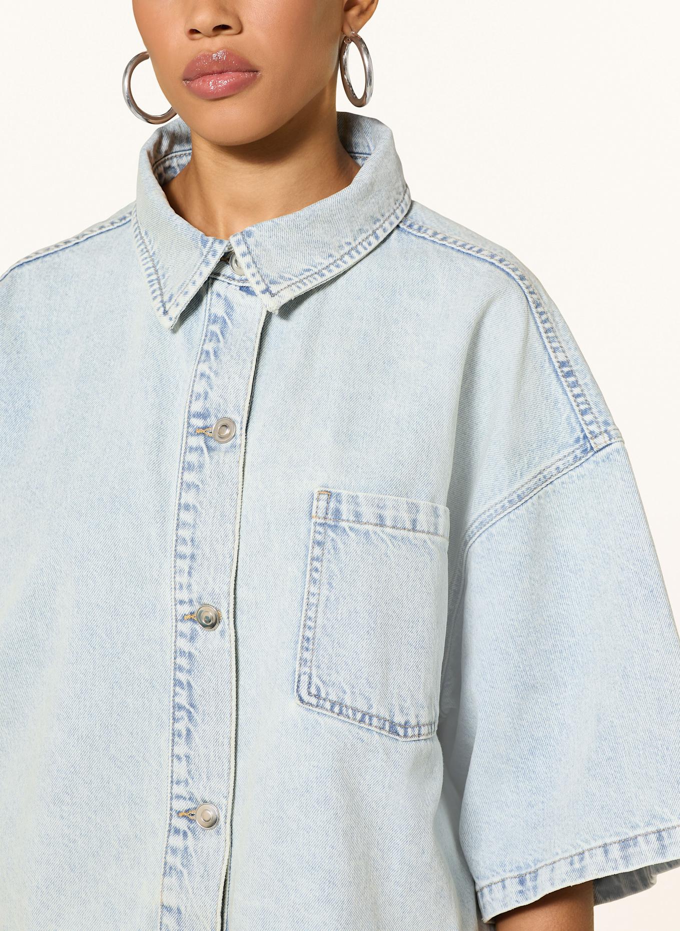 darling harbour Denim blouse: LIGHT BLUE