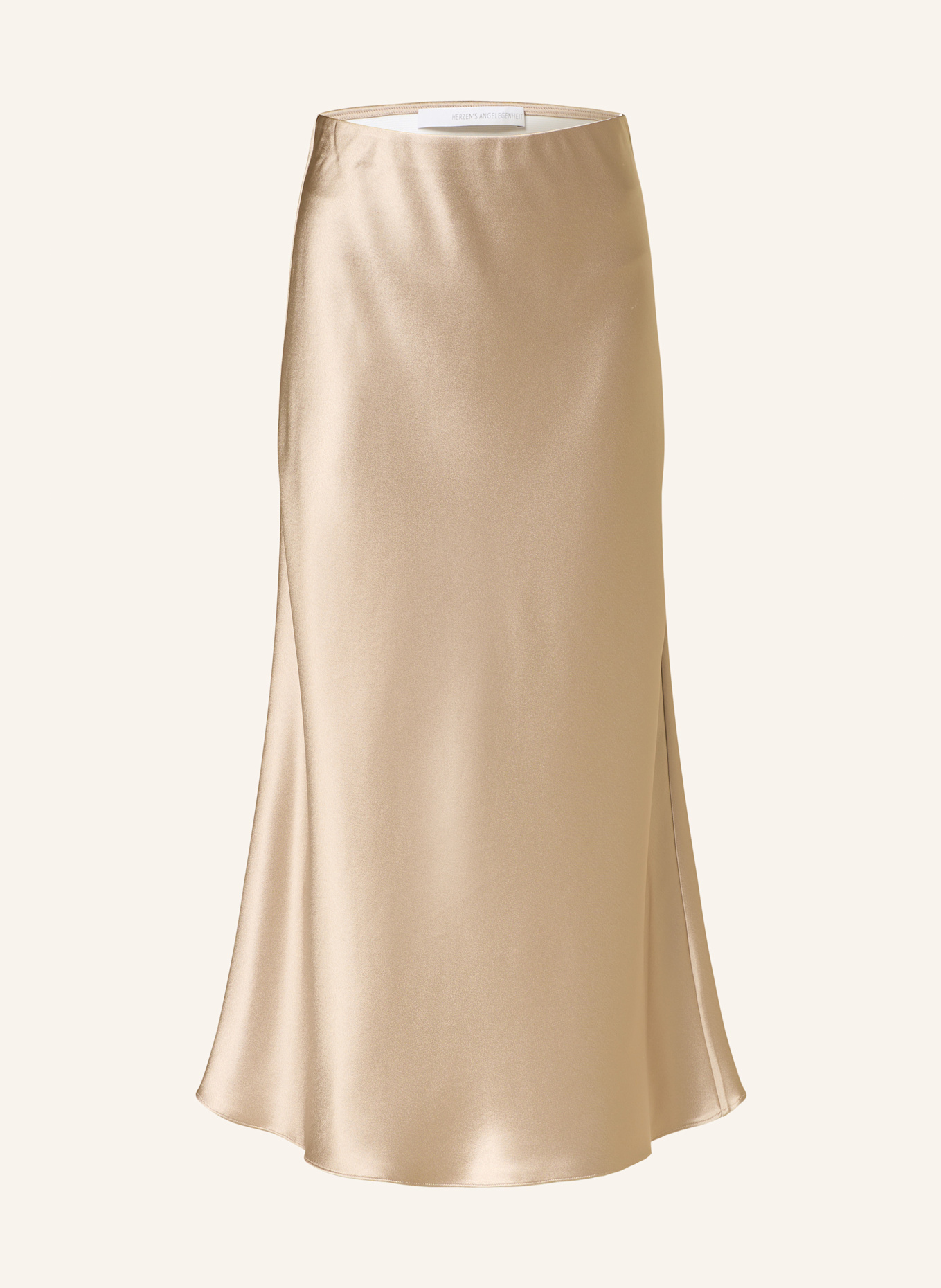 HERZEN'S ANGELEGENHEIT Satinrock: TAUPE