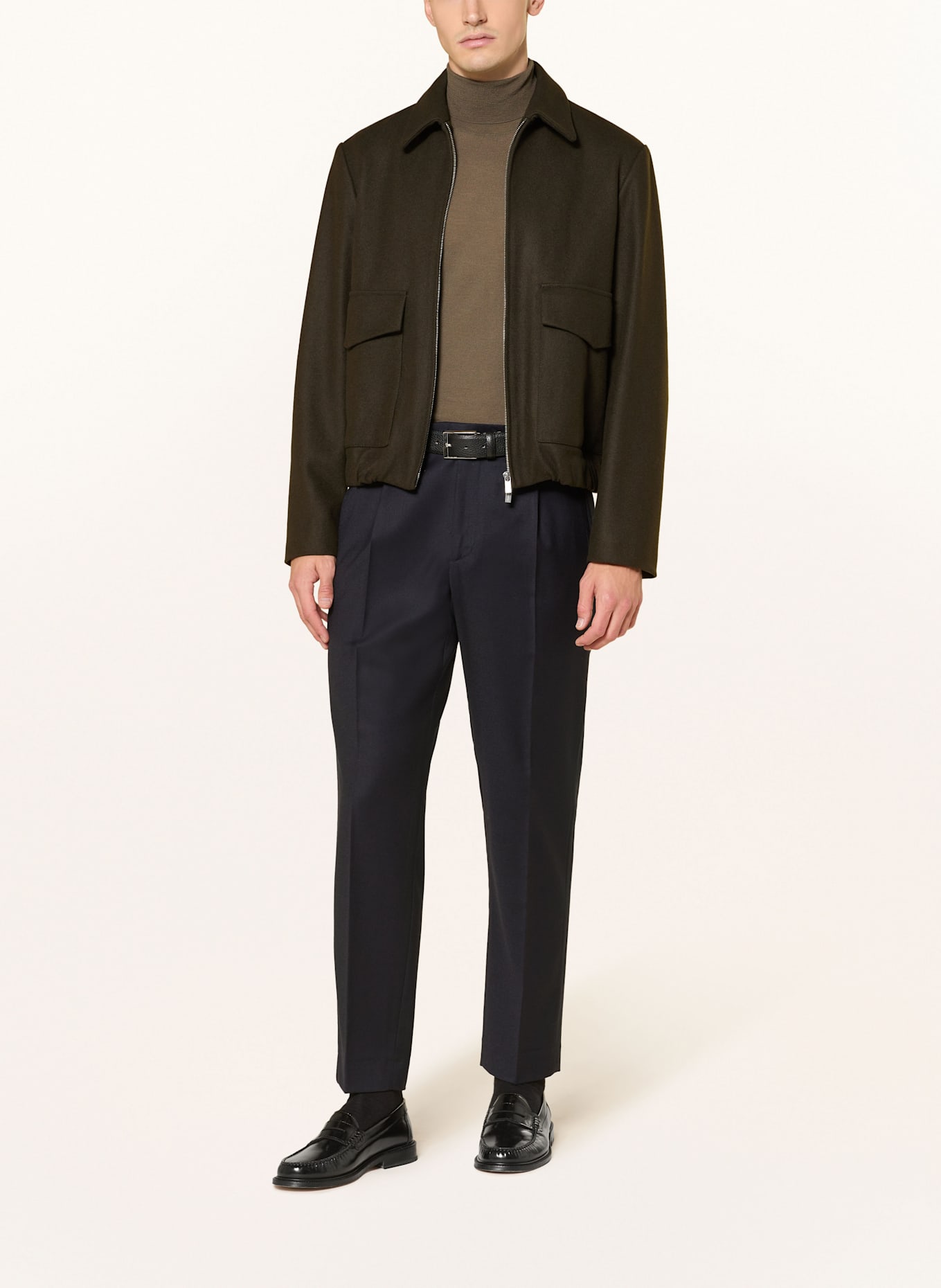 BARENA VENEZIA Rollkragenpullover: KHAKI