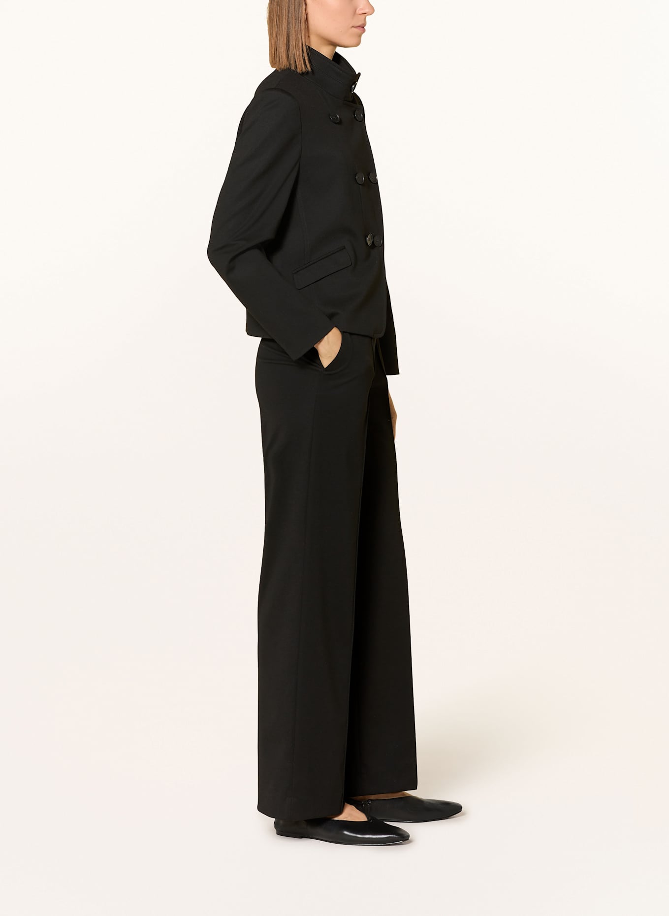 CINQUE Marlenehose CISILASSO: SCHWARZ