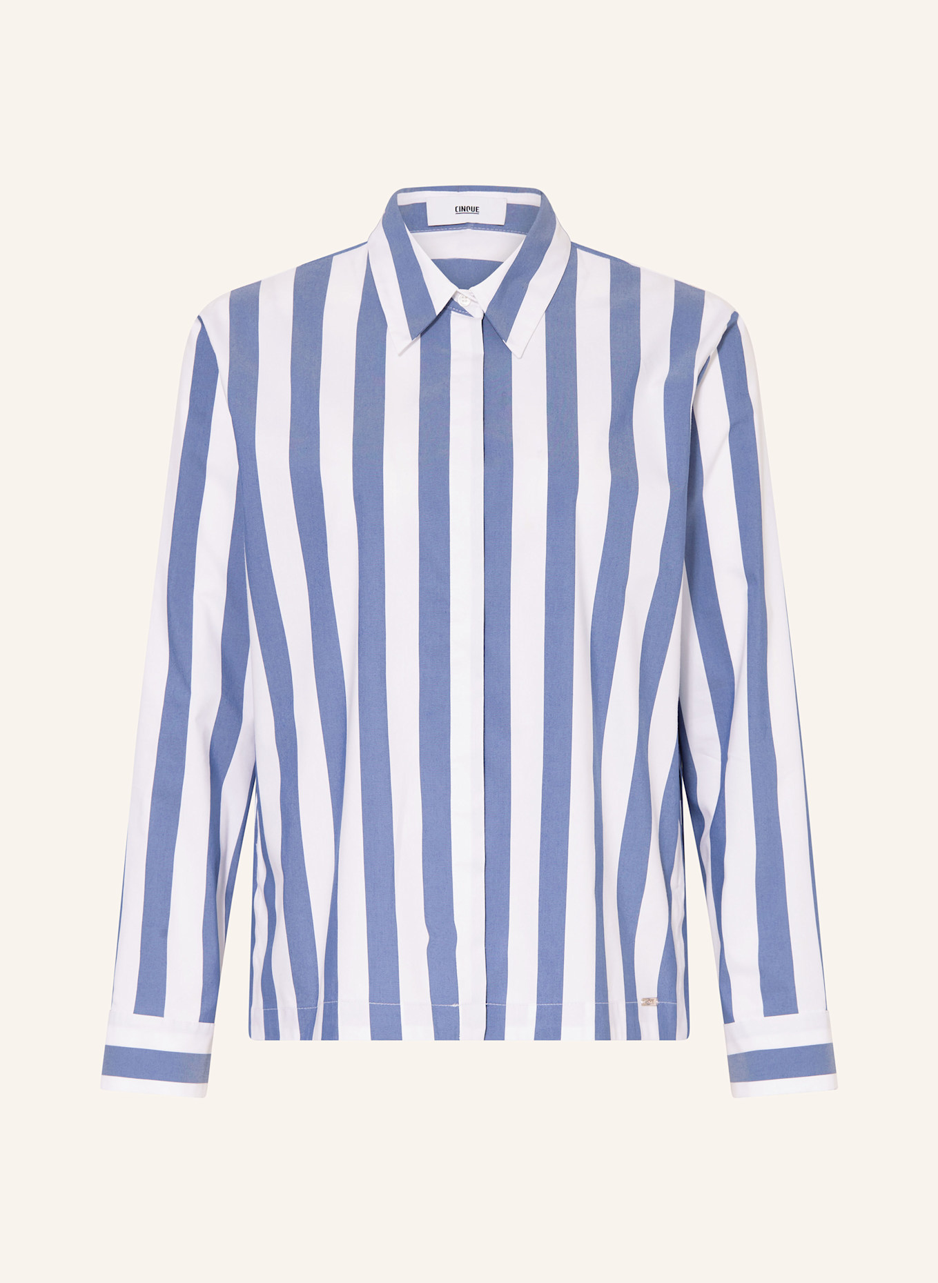 CINQUE Hemdbluse CIPIXIE: BLAU / WEISS