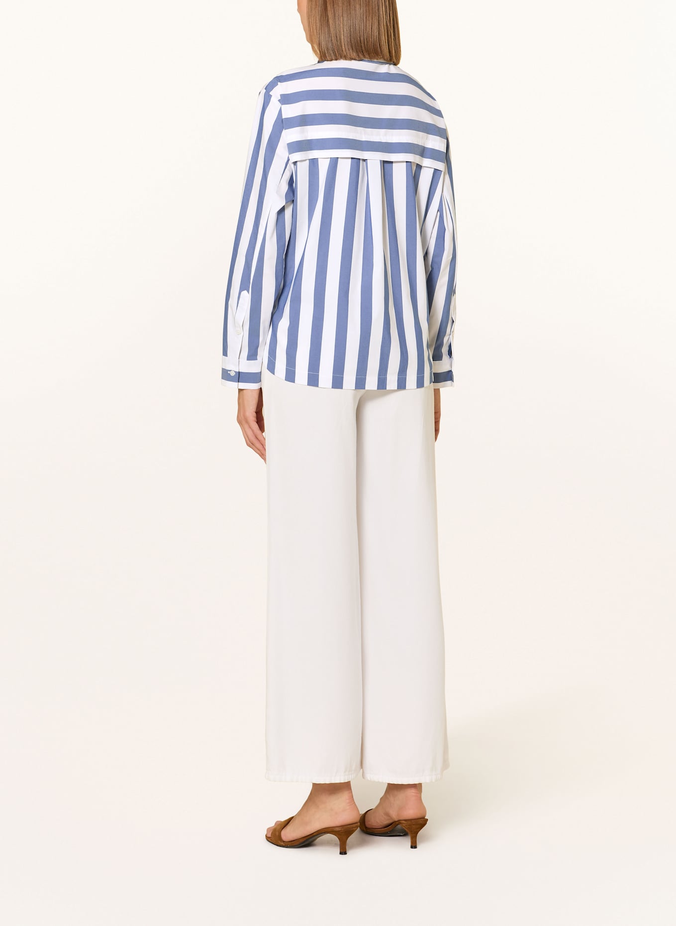 CINQUE Hemdbluse CIPIXIE: BLAU / WEISS