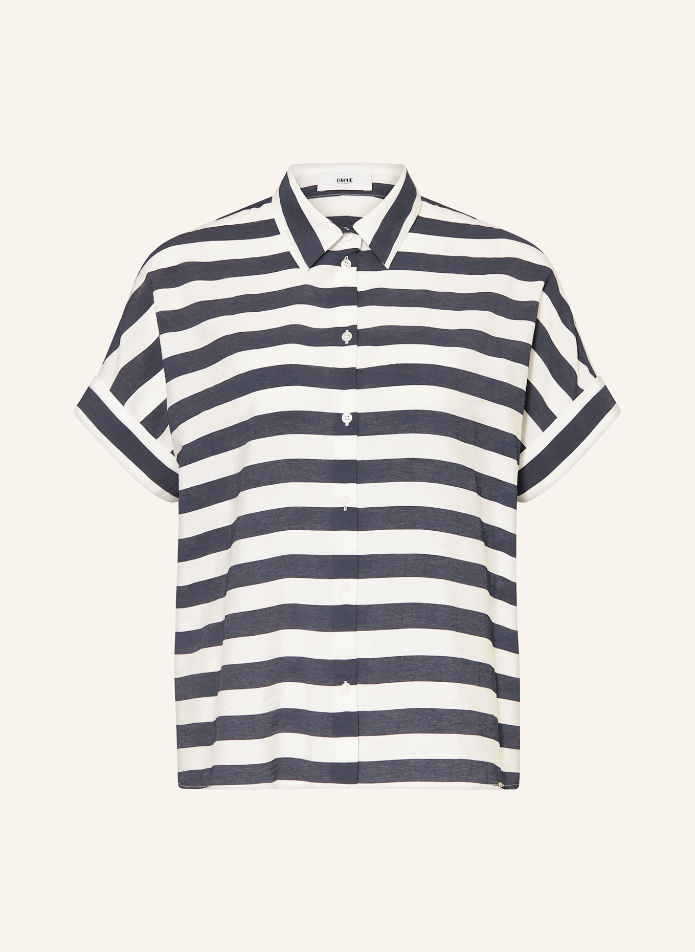 CINQUE CITAMM shirt blouse: DARK BLUE / WHITE