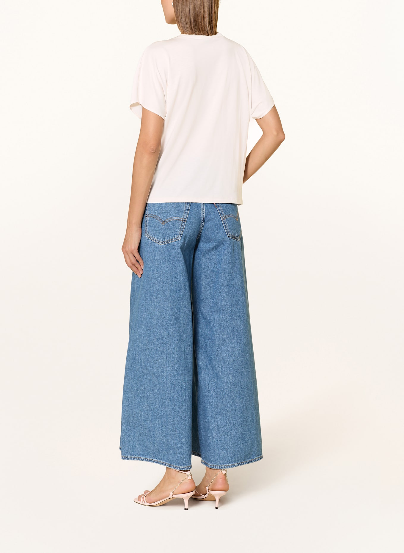 CINQUE Blusentop CIPERLA im Materialmix: ECRU