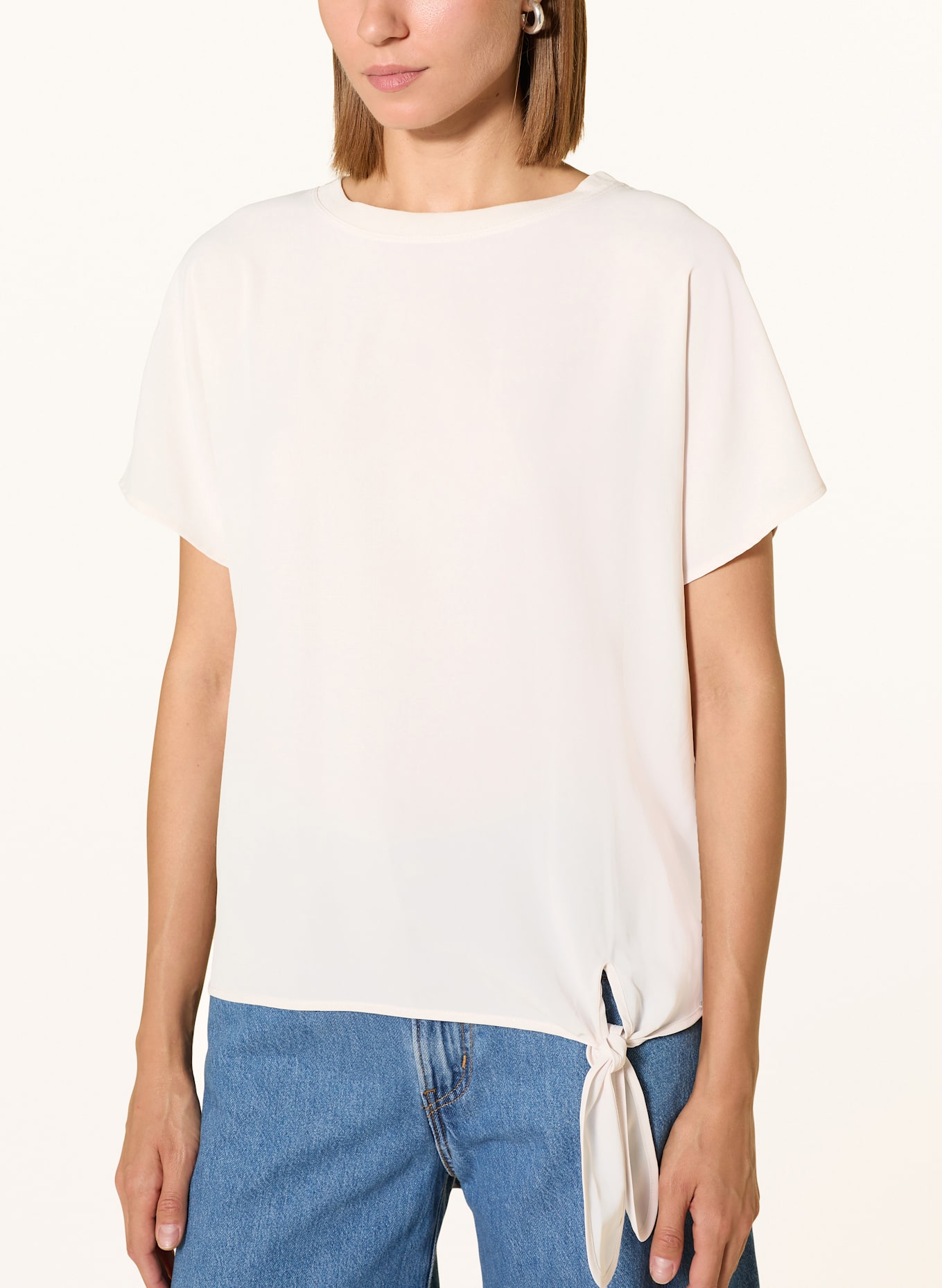 CINQUE Blusentop CIPERLA im Materialmix: ECRU