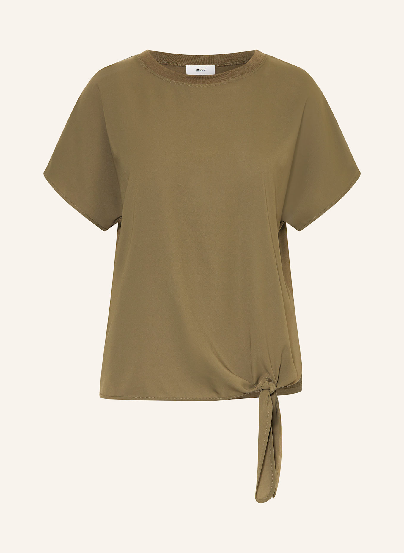 CINQUE Blusentop CIPERLA im Materialmix: OLIV
