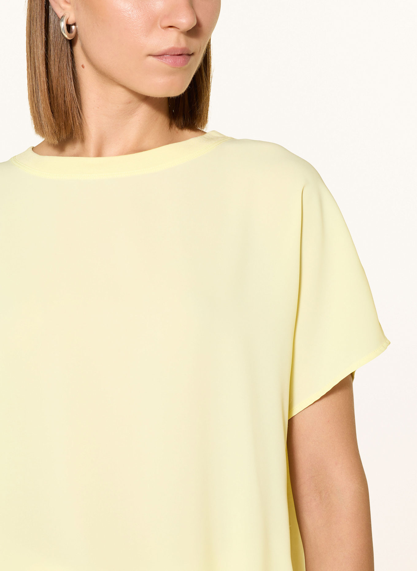 CINQUE Blusentop CIPERLA im Materialmix: HELLGELB