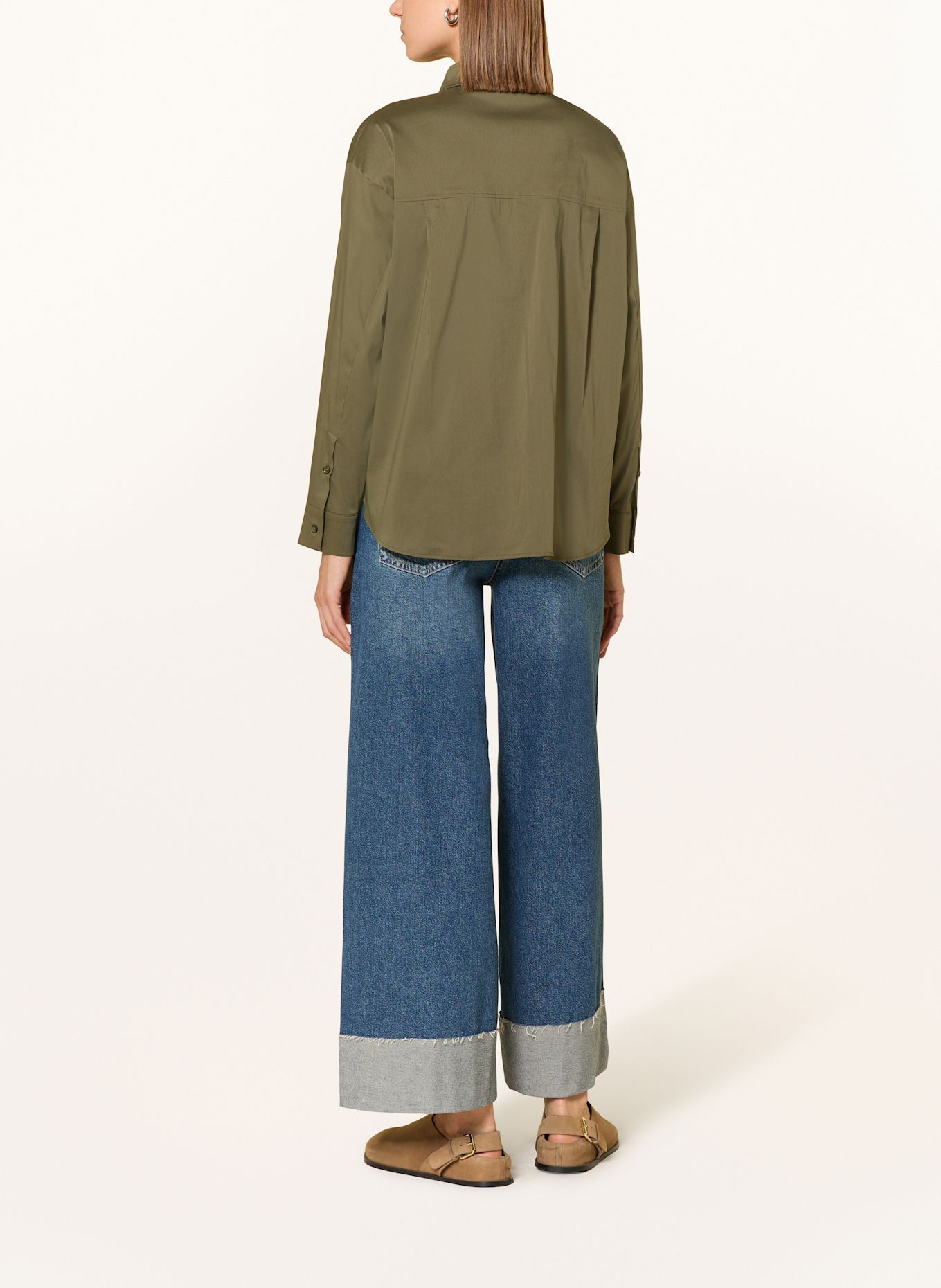 CINQUE CITARI shirt blouse: OLIVE