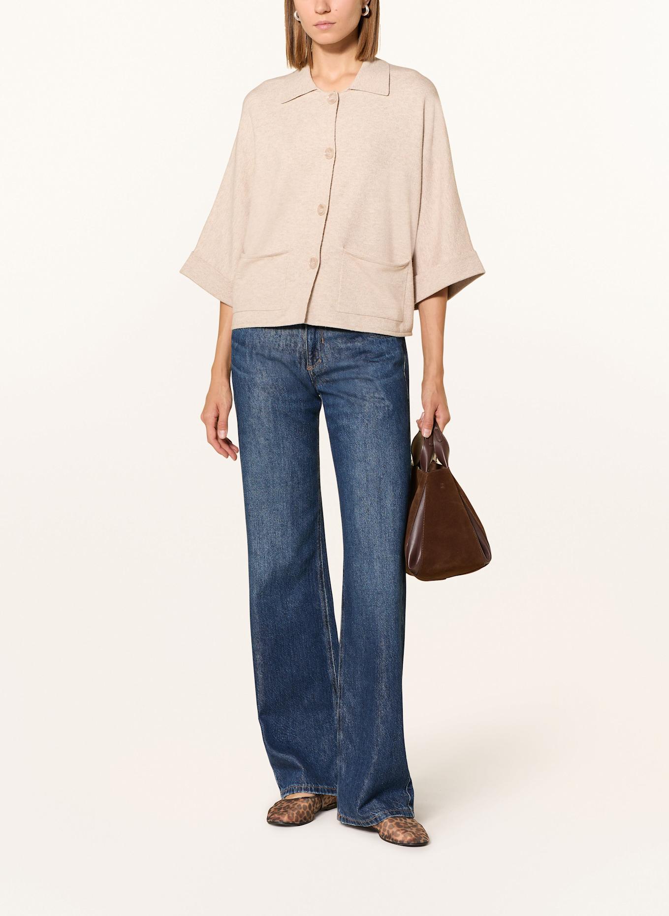 CINQUE Strickjacke CIOLLA mit 3/4-Arm: CREME