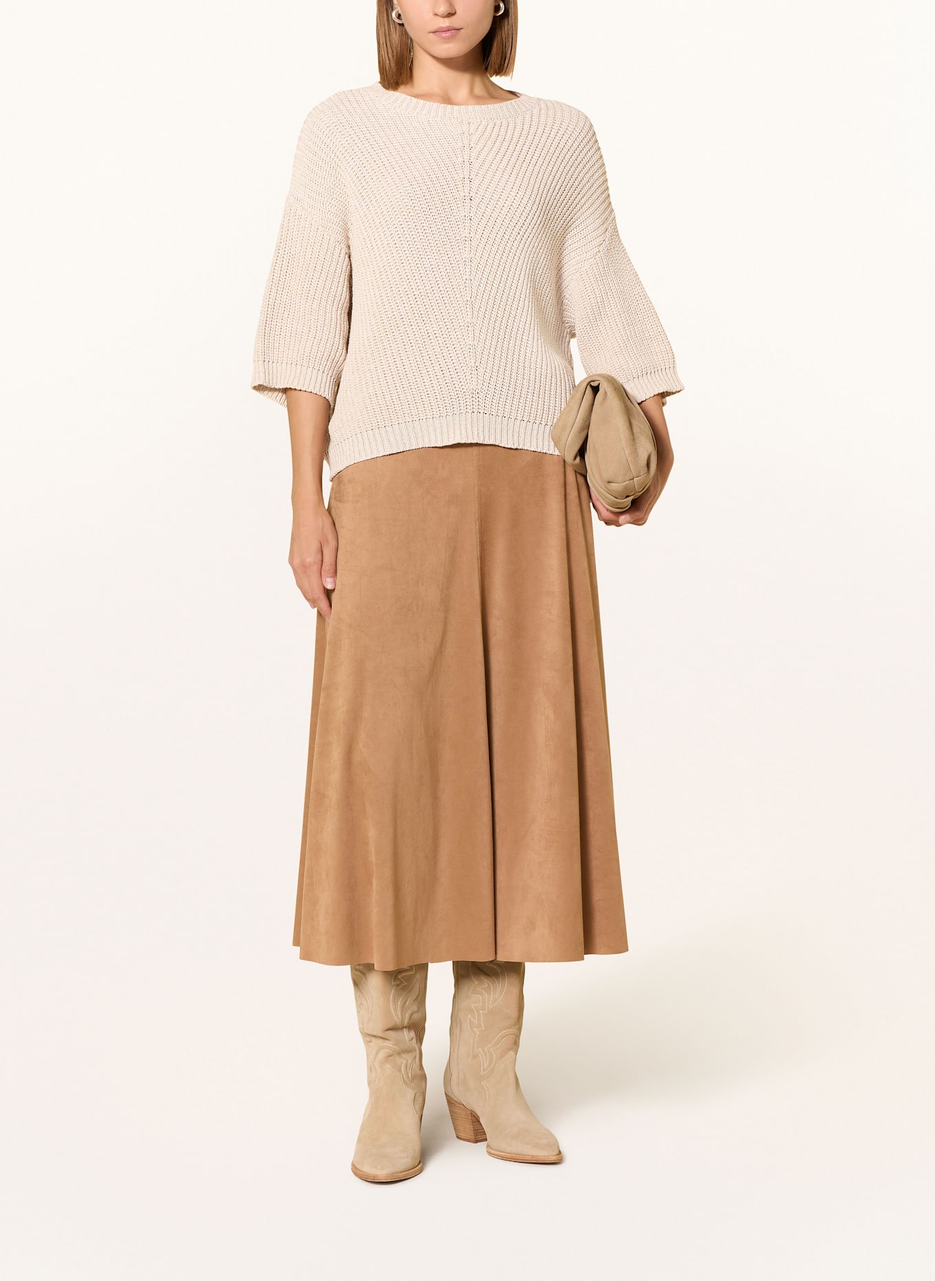 CINQUE Pullover CIFAV mit 3/4-Arm: CREME