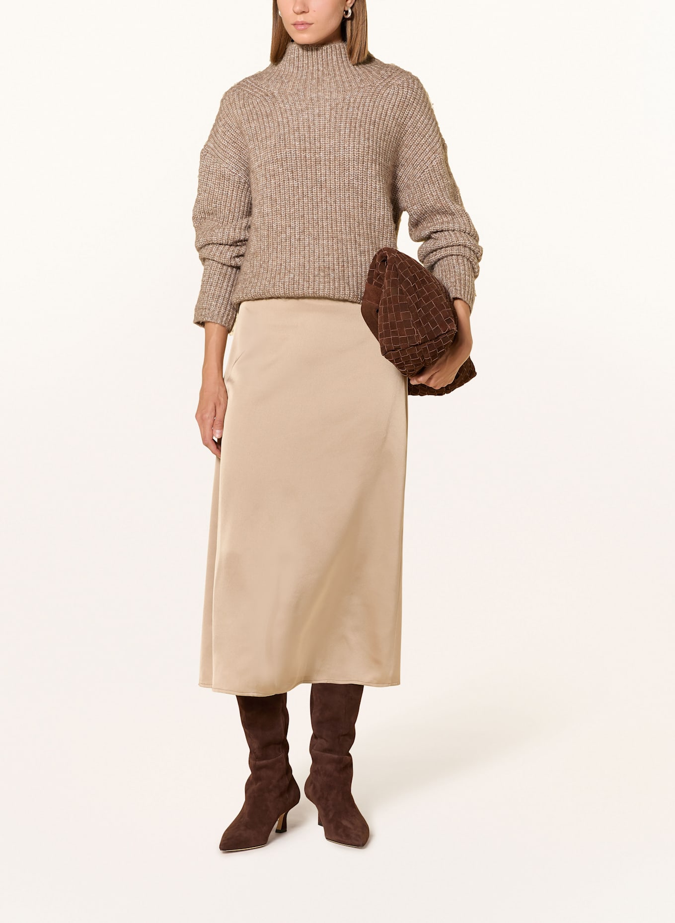 CINQUE Satinrock CIRIO: BEIGE