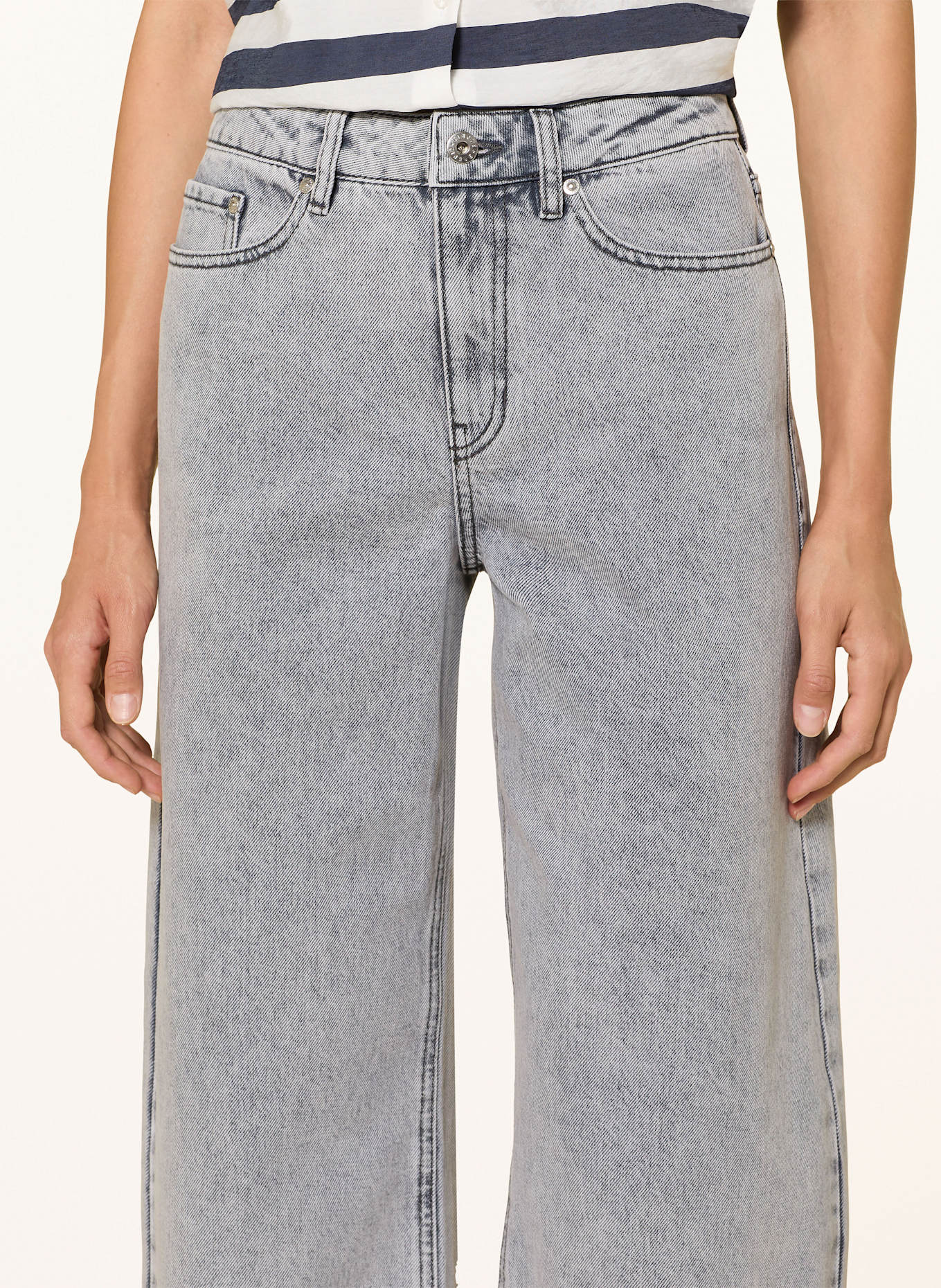 CINQUE Jeansy barrel CISINA: JASNOCZARY