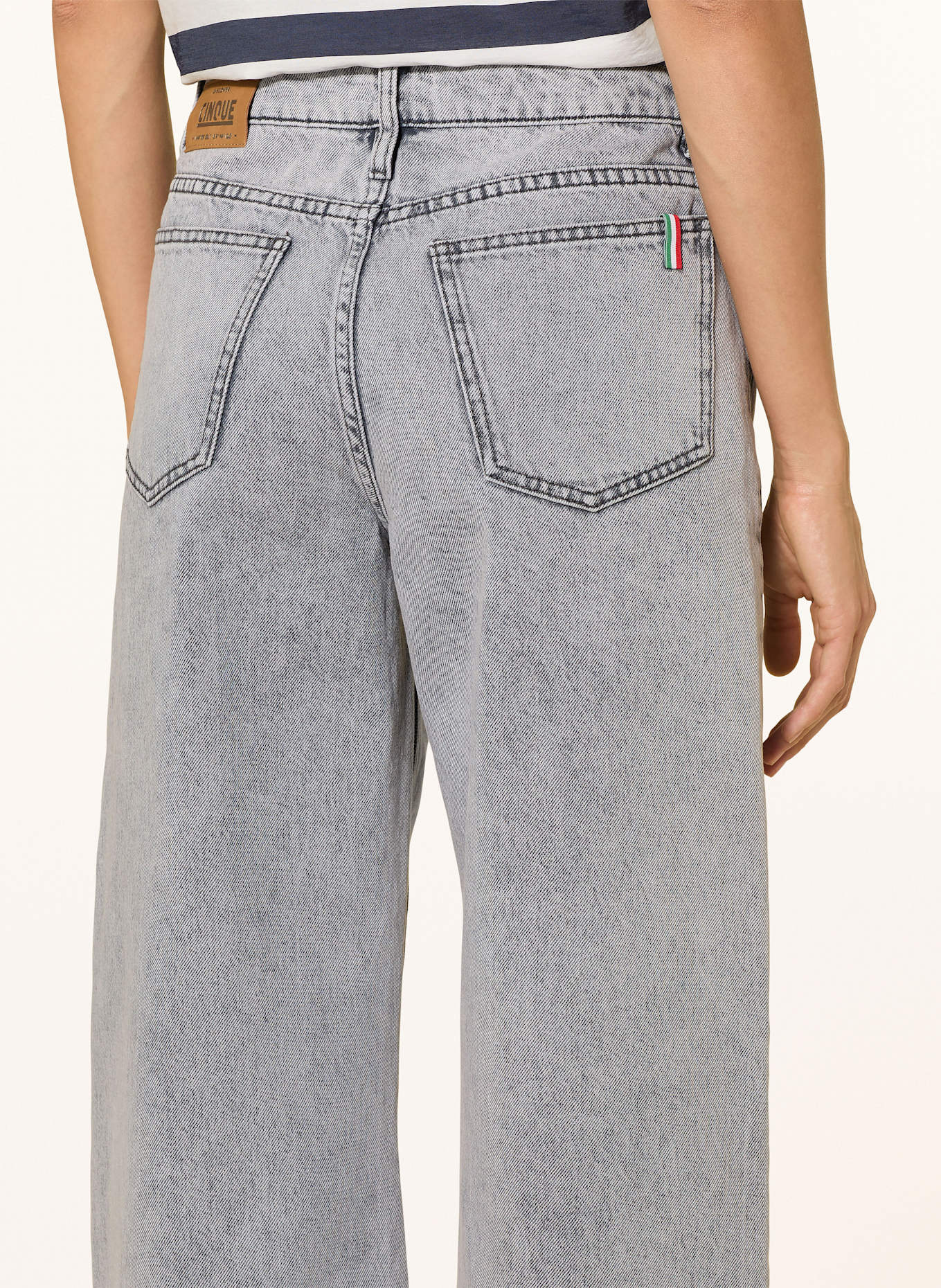 CINQUE Jeansy barrel CISINA: JASNOCZARY