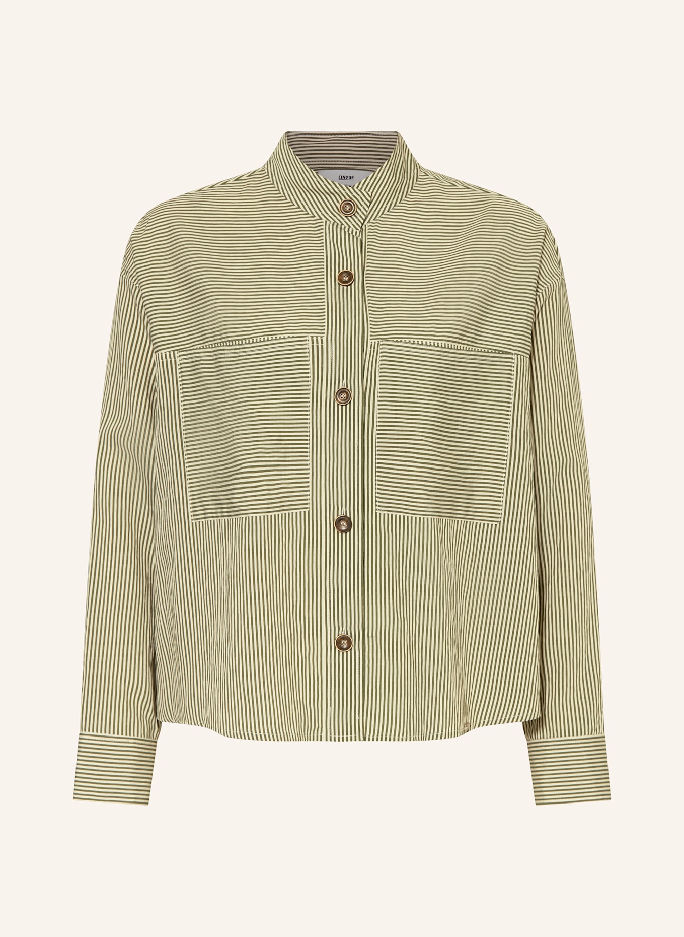 CINQUE Bluse CIPALINA: GRÜN / CREME