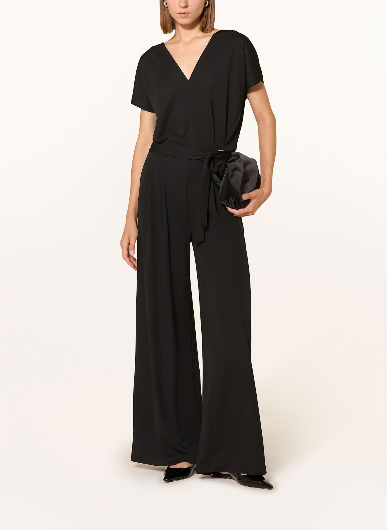 CINQUE Jersey-Jumpsuit CIPALIO: SCHWARZ