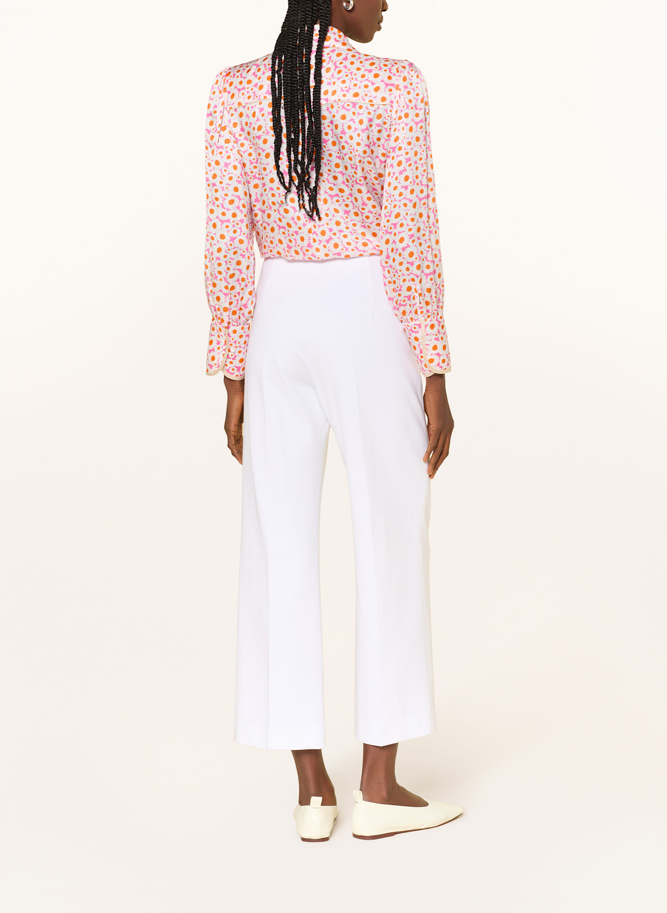 SEM PER LEI Koszula z dodatkiem jedwabiu: BIAŁY / POMARAŃCZOWY / MOCNORÓŻOWY