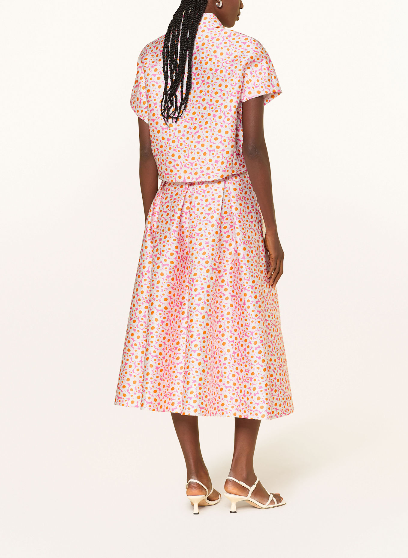 SEM PER LEI Żakiet pudełkowy: BIAŁY / POMARAŃCZOWY / MOCNORÓŻOWY