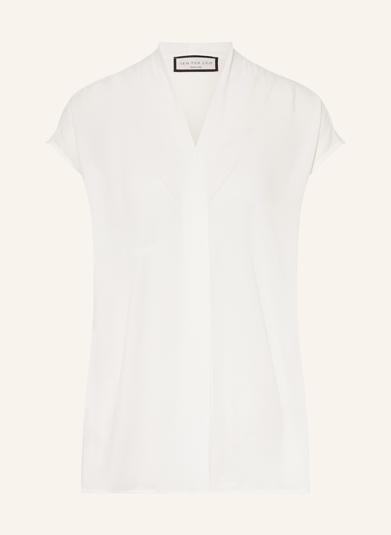 SEM PER LEI Blusenshirt aus Satin: 111 ecru ecru
