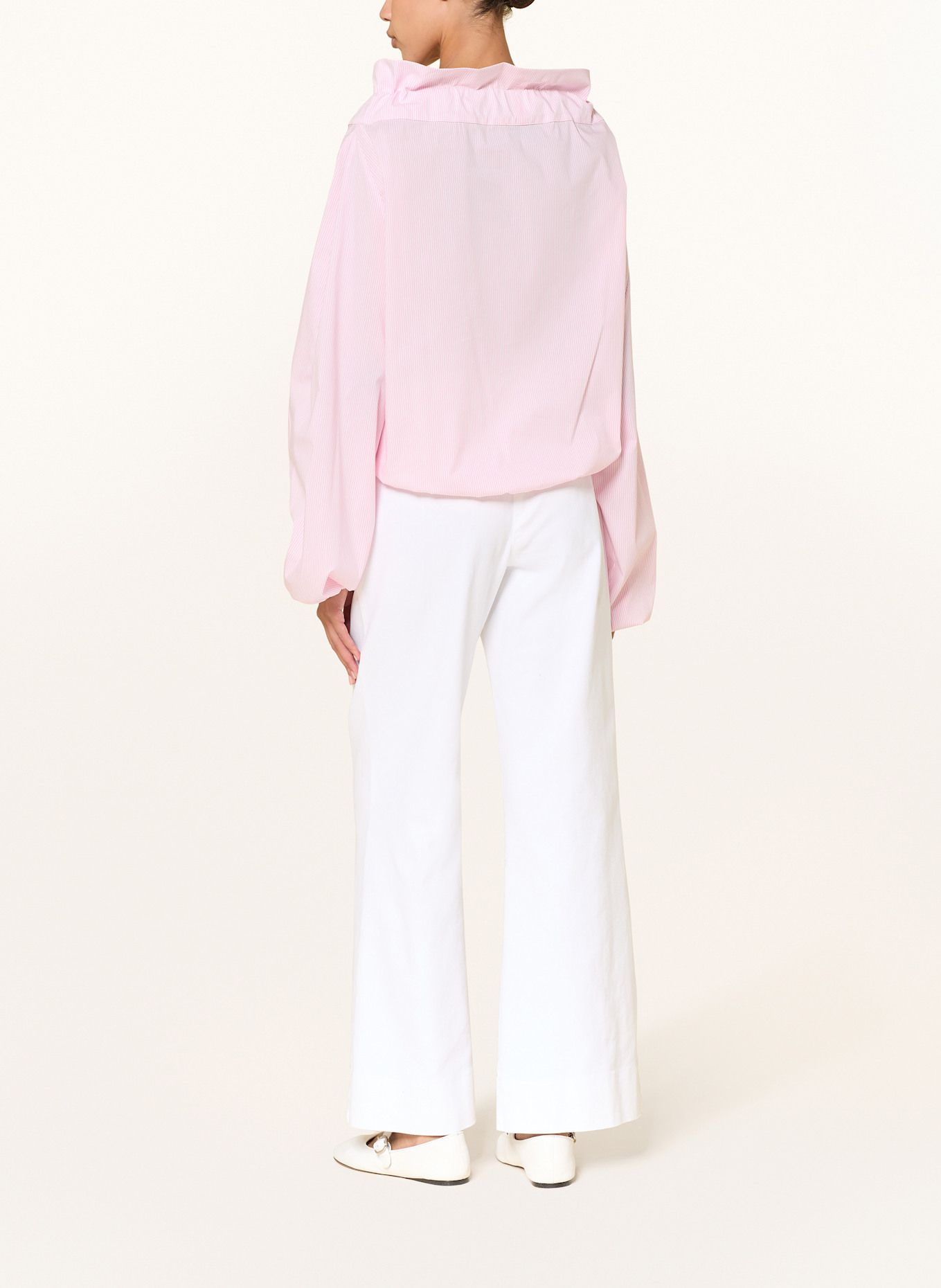 SEM PER LEI Blusenshirt: WEISS / ROSA