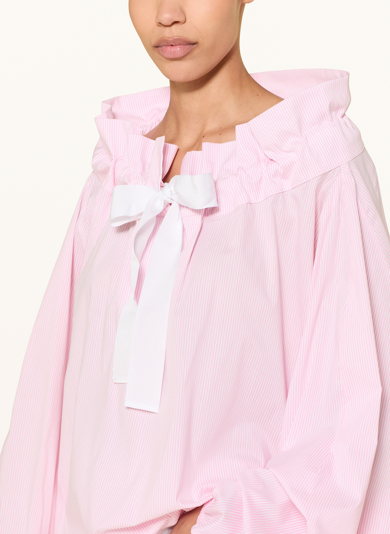 SEM PER LEI Blusenshirt: WEISS / ROSA