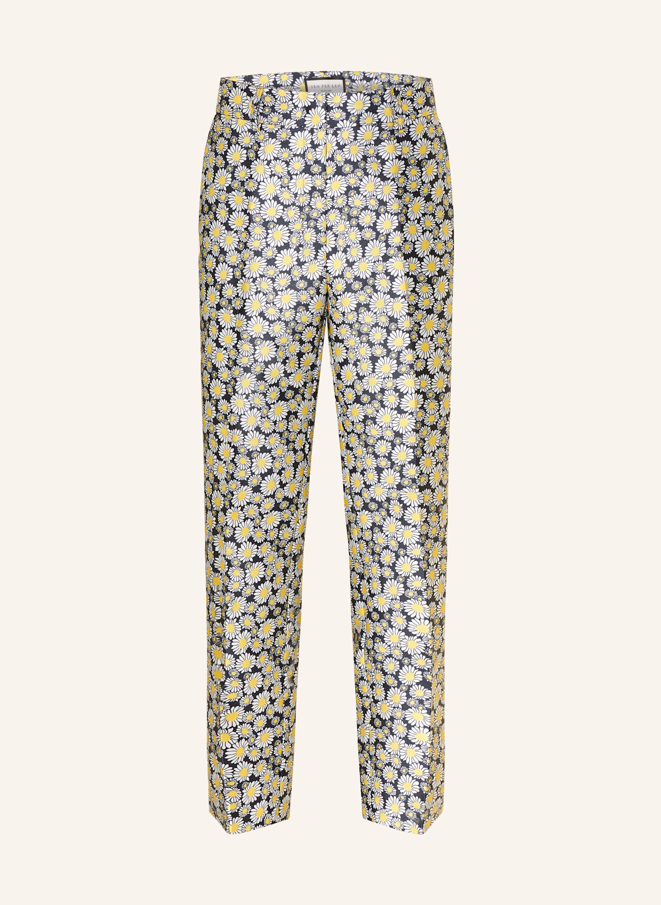 SEM PER LEI 7/8 pants: BLACK / WHITE / YELLOW